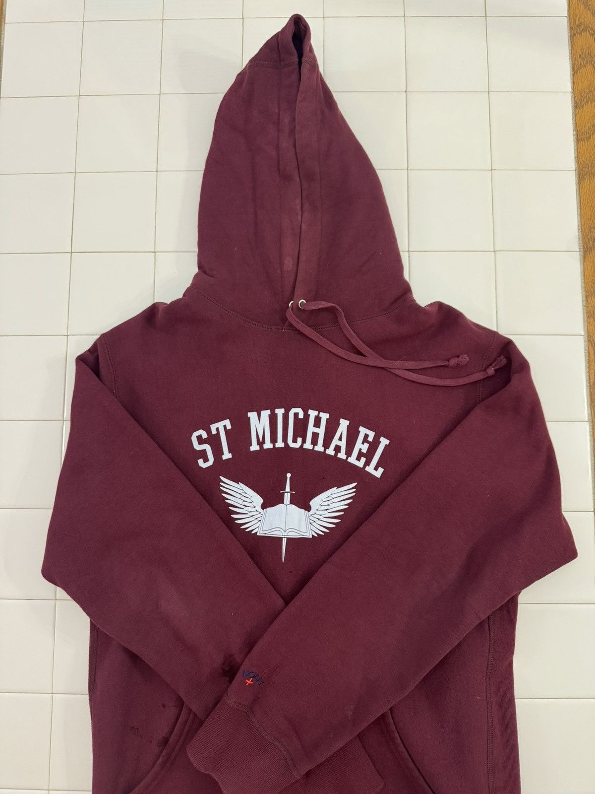 Noah Noah St. Michael Hoodie Maroon Size US XL / EU 56 / 4 - 2 Thumbnail