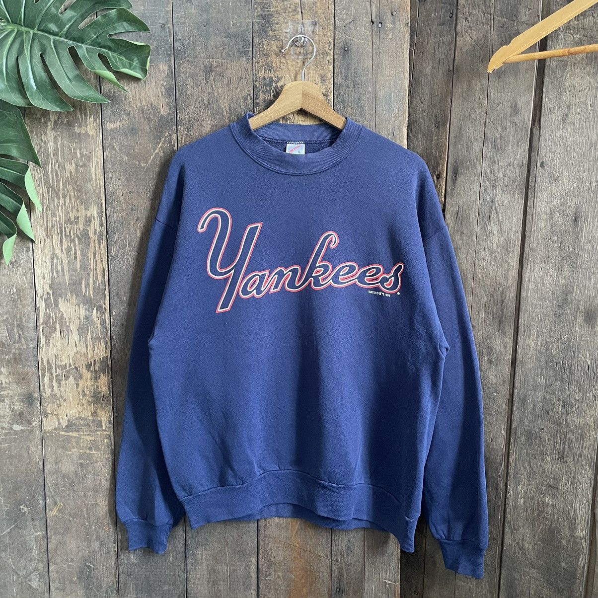 Jerzees × MLB Vintage 90’s Yankees MLB Sweatshirt Size US L / EU 52-54 / 3 - 1 Thumbnail