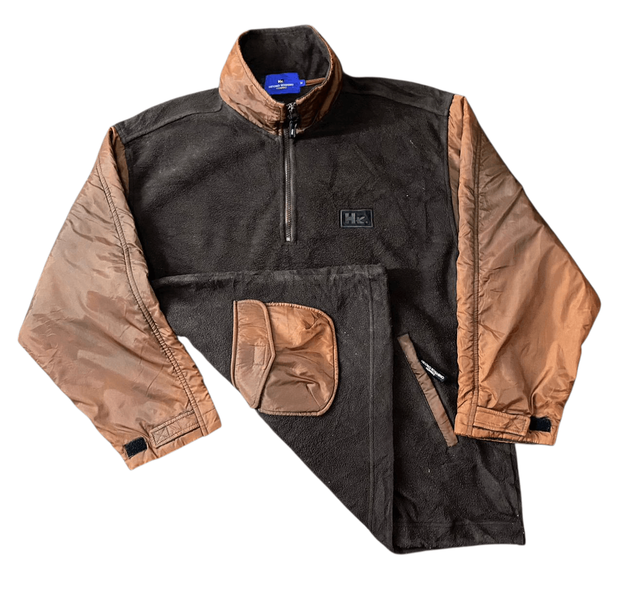 Hiroko Koshino Homme Hiroko Koshino Homme Fleece Half zipper Jacket Size US L / EU 52-54 / 3 - 1 Thumbnail