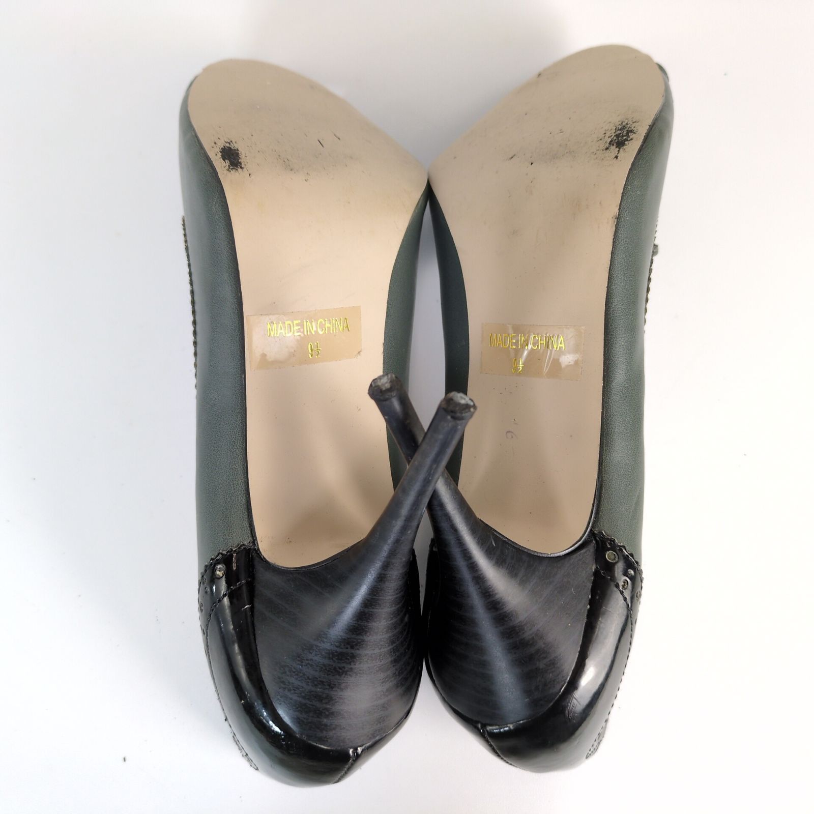Other Joey Women's 9.5 Peep Toe 4" High Heels Bow Patent Brogue Size US 9.5 / IT 39.5 - 4 Thumbnail