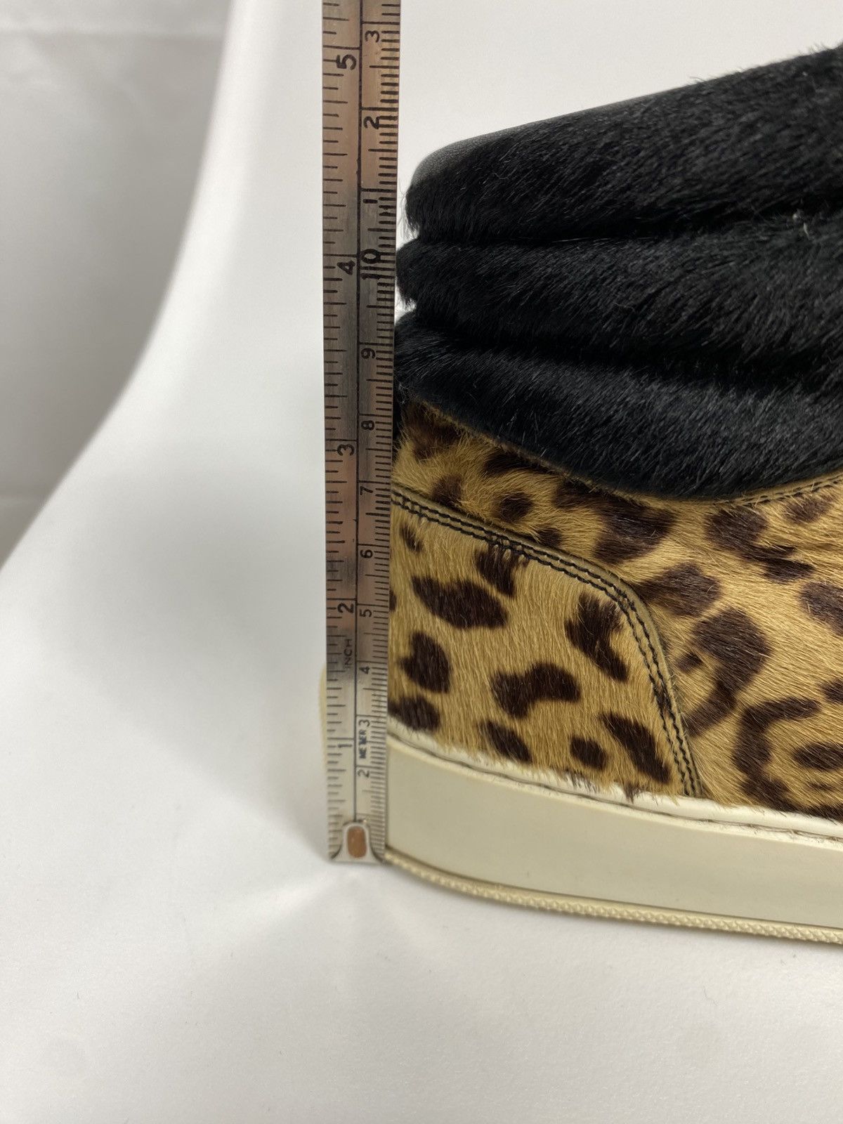 Saint Laurent Paris × Yves Saint Laurent YSL Saint Laurent Pony Hair Hi-Top Sneakers Leopard Print 39 Size US 9 / IT 39 - 14 Thumbnail