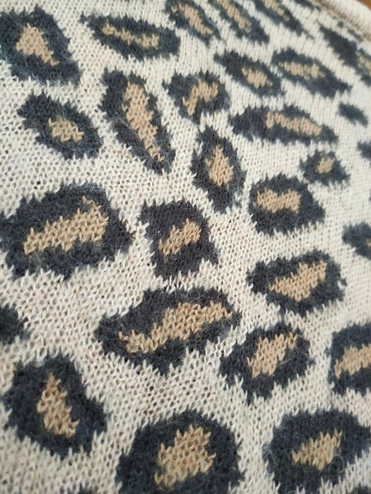 Aran Isles Knitwear Hyphen leopard cardigan mohair like number nine #46-193DLA Size US M / EU 48-50 / 2 - 8 Thumbnail