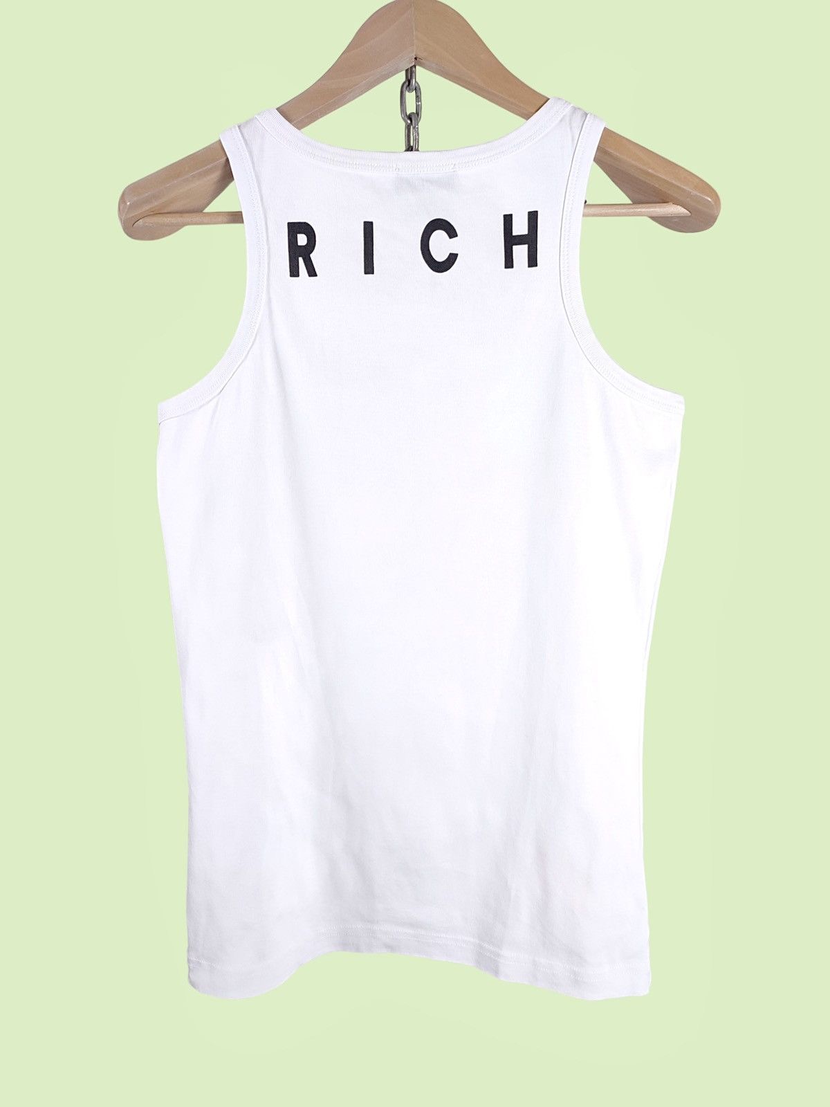 John Richmond John Richmond RICH Print White Tank Top Size US L / EU 52-54 / 3 - 1 Thumbnail