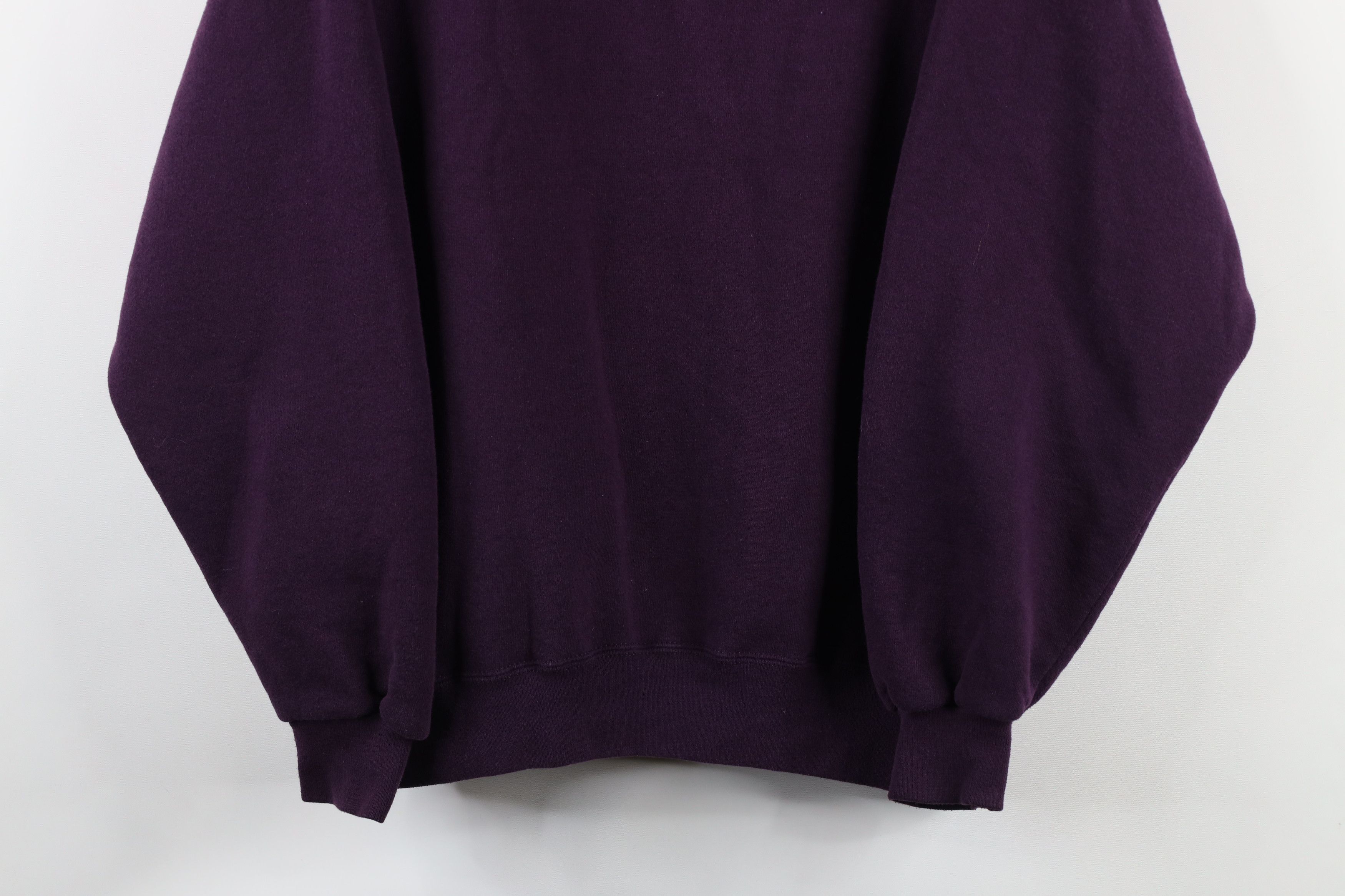 Vintage Vintage 90s Streetwear Crewneck Sweatshirt Eggplant Purple Size US L / EU 52-54 / 3 - 3 Thumbnail