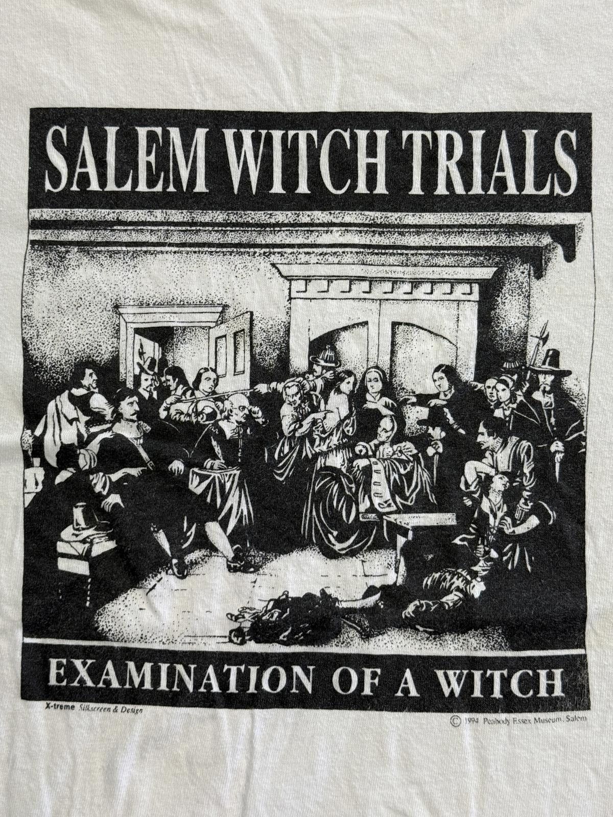 Anvil Vintage Salem Witch Trials T-shirt Examination of a Witch XL Size US XL / EU 56 / 4 - 3 Thumbnail