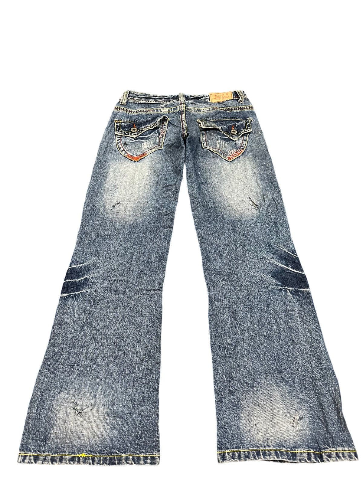 Japanese Brand × Seditionaries Vintage Japanese Brand Flare Punk Denim Size US 30 / EU 46 - 7 Thumbnail