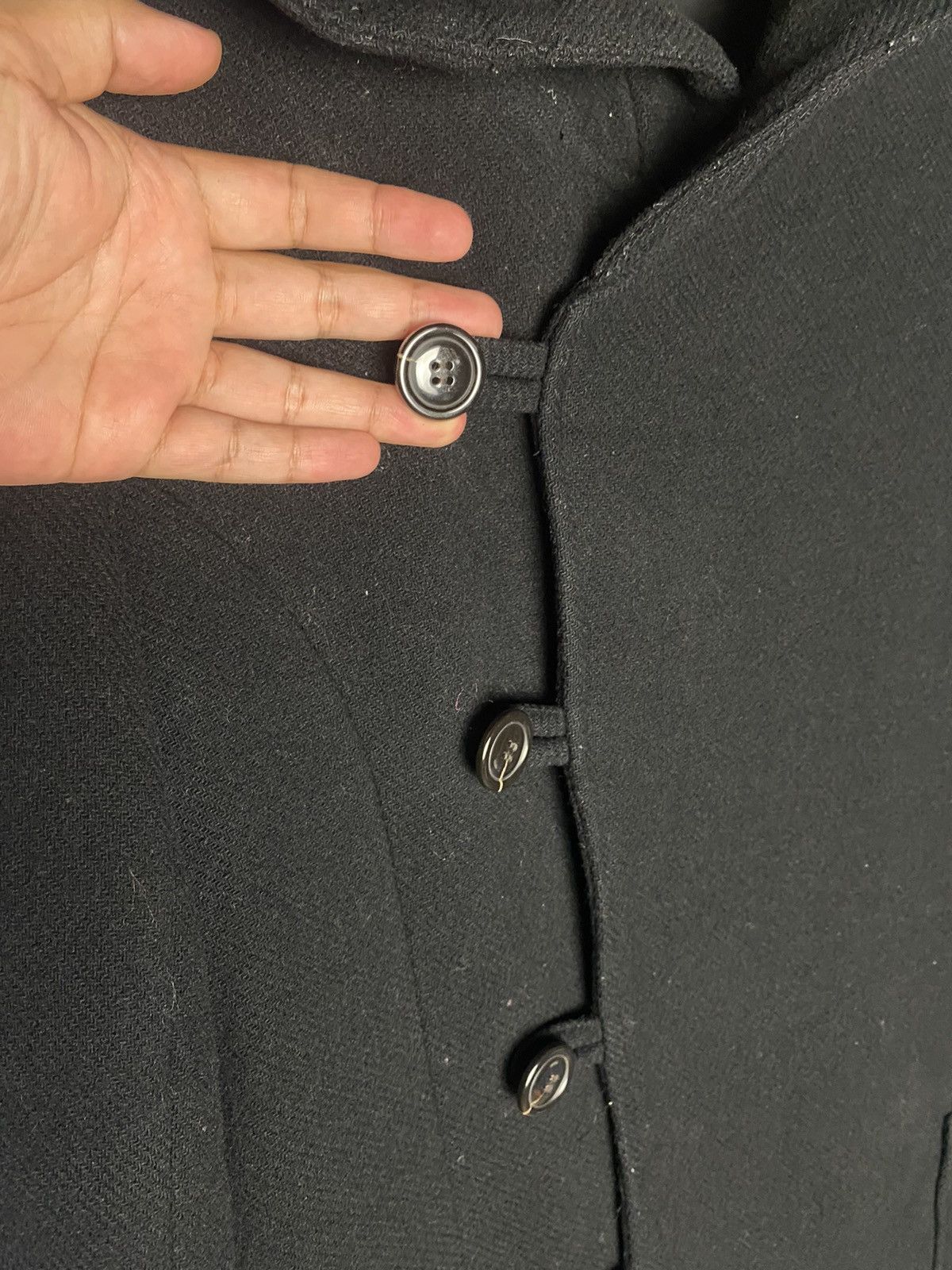 Issey Miyake Vintage Rare I.S Sunao Kuwanara Wool Button Jacket Size US M / EU 48-50 / 2 - 9 Thumbnail