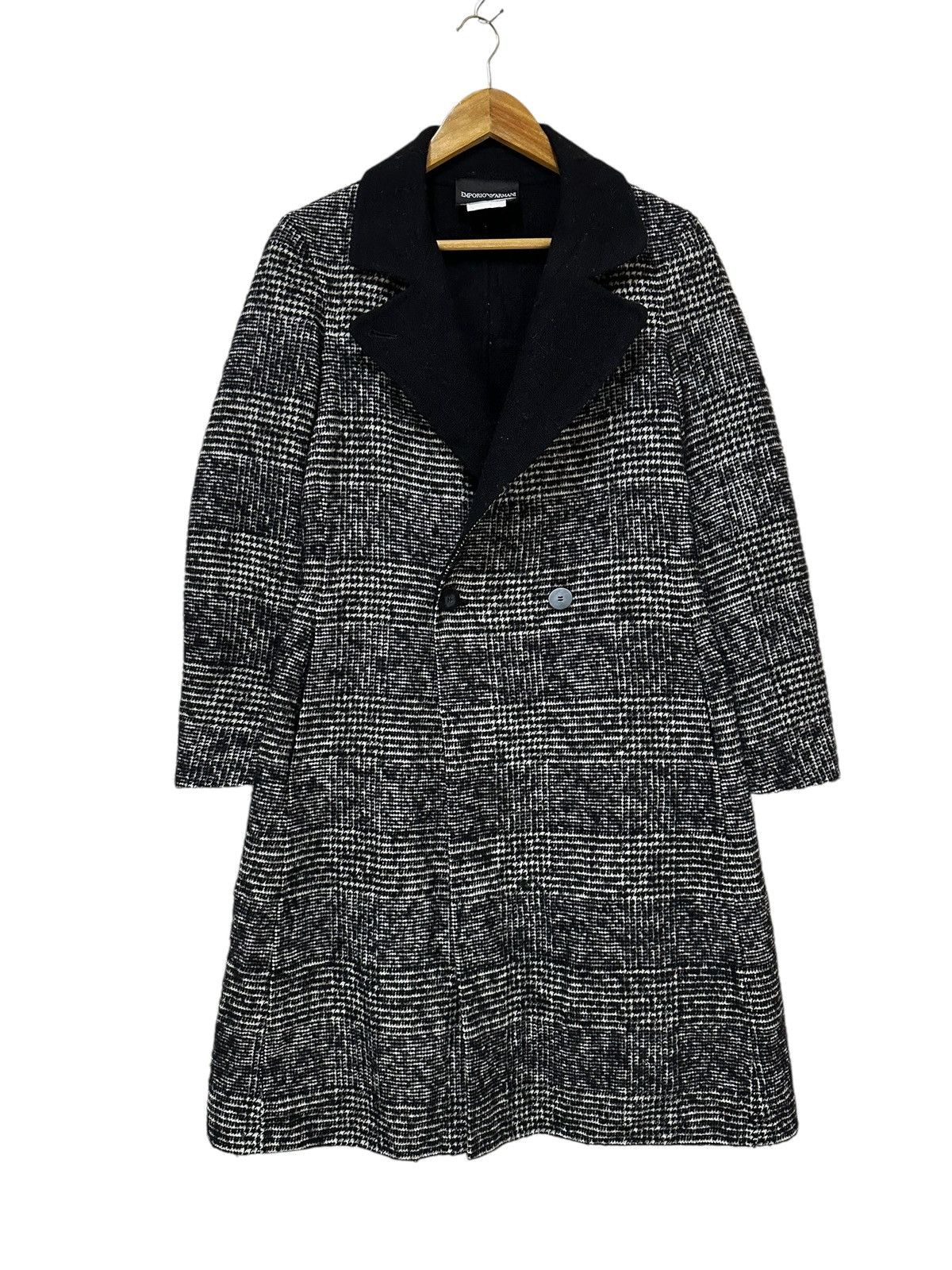 Emporio Armani Emporio armani woman tweed long jacket Size M / US 6-8 / IT 42-44 - 1 Thumbnail