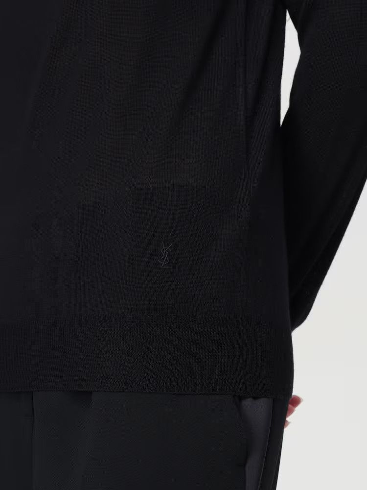 Saint Laurent Paris o1y0126 Turtleneck Sweater in Black Size XS / US 0-2 / IT 36-38 - 4 Thumbnail