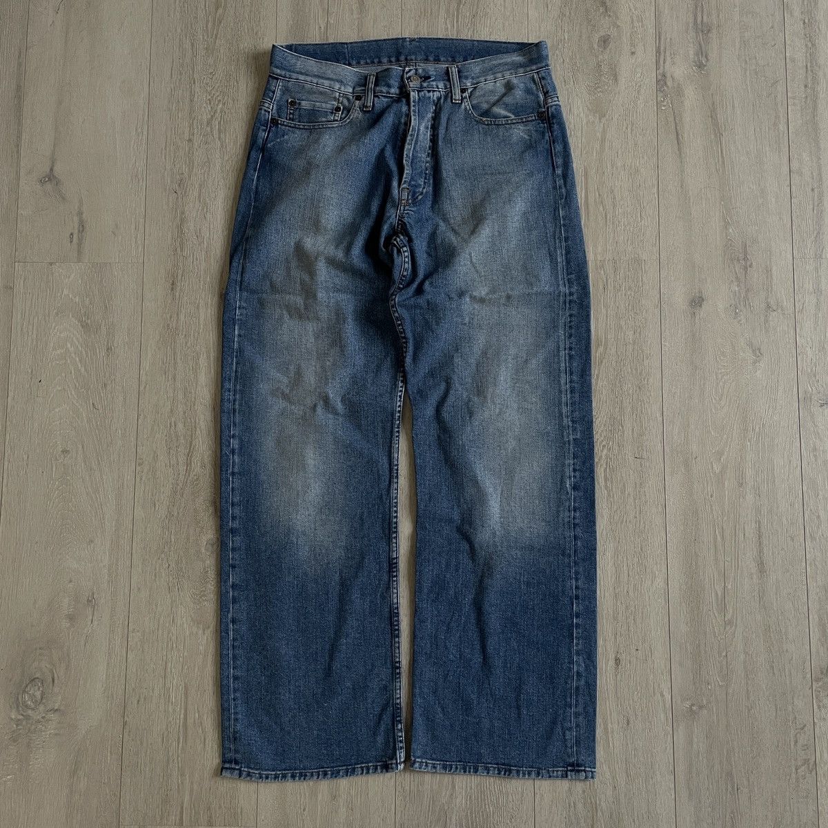 Y-3 Y-3 spring 2005 stitched logo jeans Size US 32 / EU 48 - 3 Thumbnail