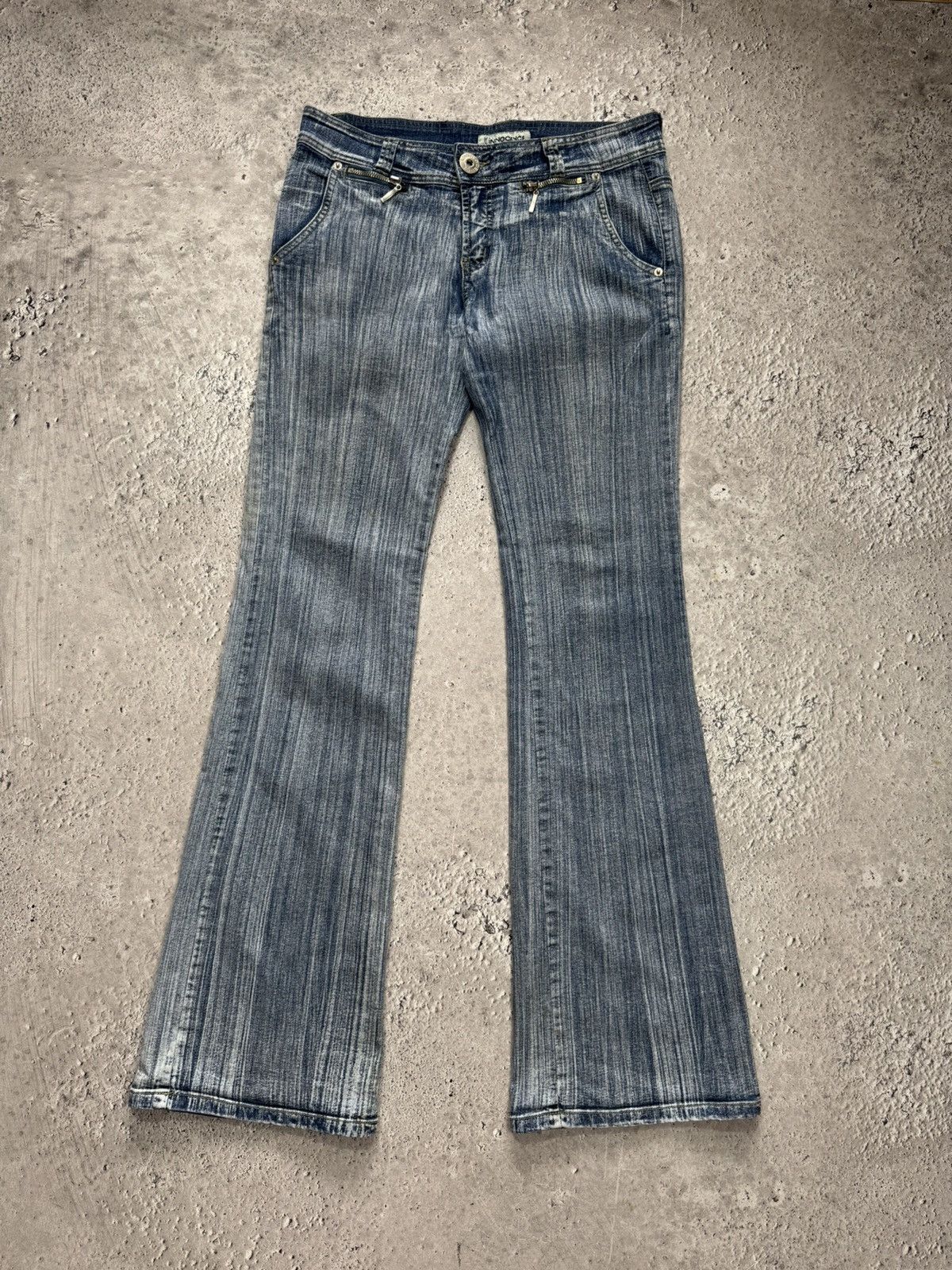 Other Vintage Flared Denim Jeans Women Bootcut Blue Y2K Low Rise Size 28" / US 6 / IT 42 - 1 Thumbnail