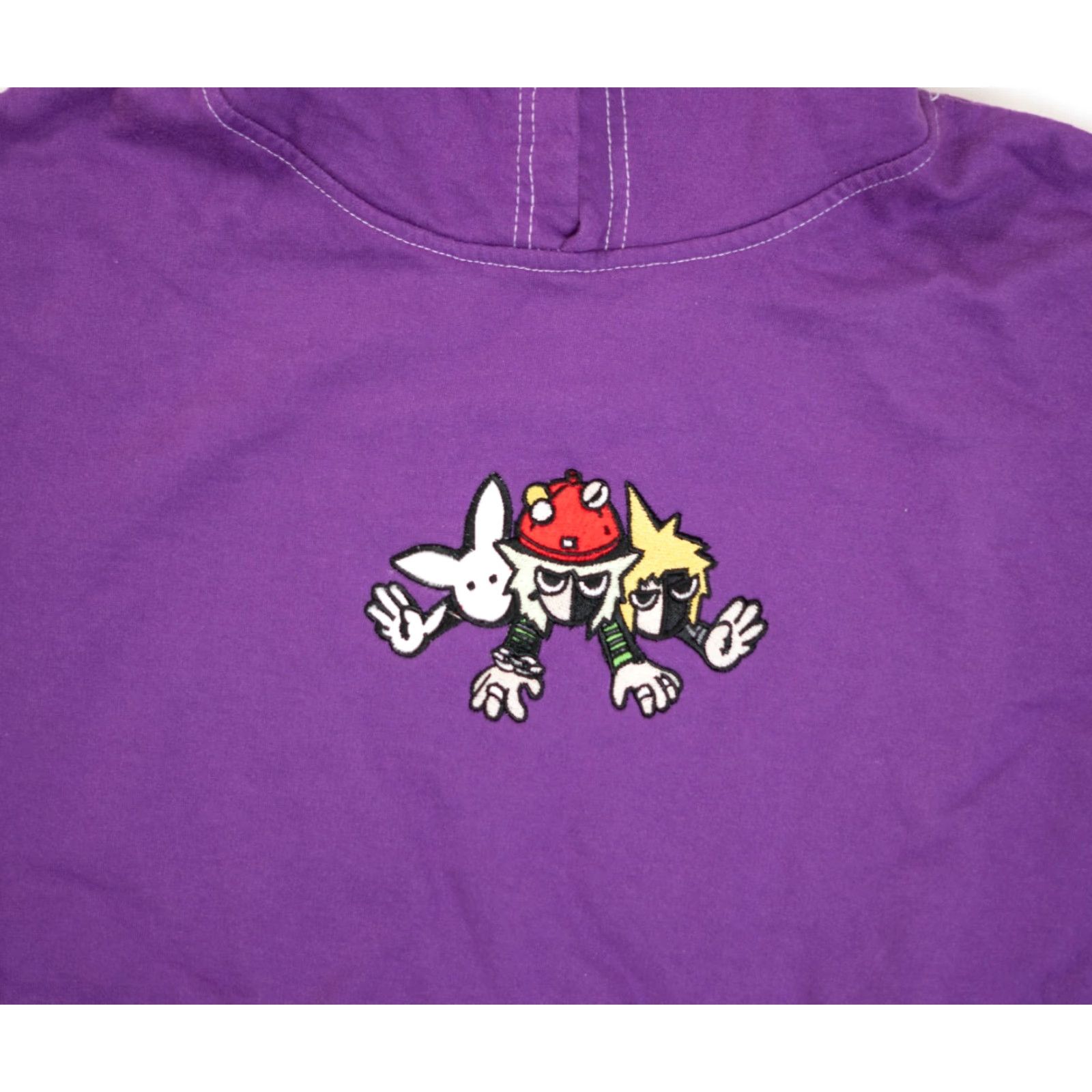 J Brand Kodone Purple Hoodie Men XL Pullover Sweatshirt Long Sleeve Logo Fleece 90s Graphic Print Size US XL / EU 56 / 4 - 7 Thumbnail