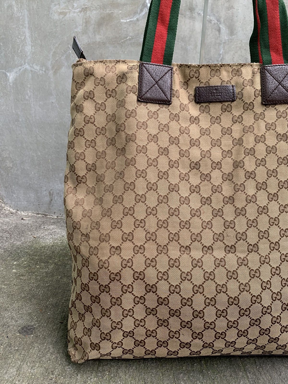 Gucci GG Canvass Web Handle Tote Bag Size ONE SIZE - 3 Thumbnail