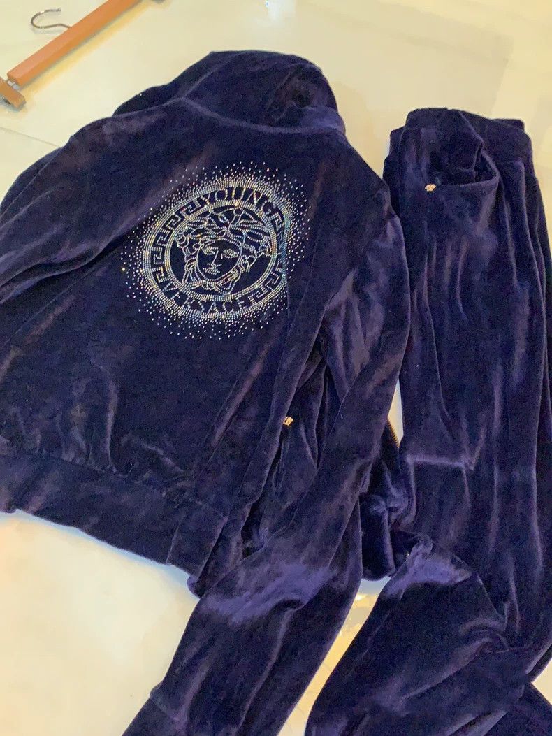 Versace Versace Glitter diamond velvet set Size XS / US 0-2 / IT 36-38 - 1 Thumbnail