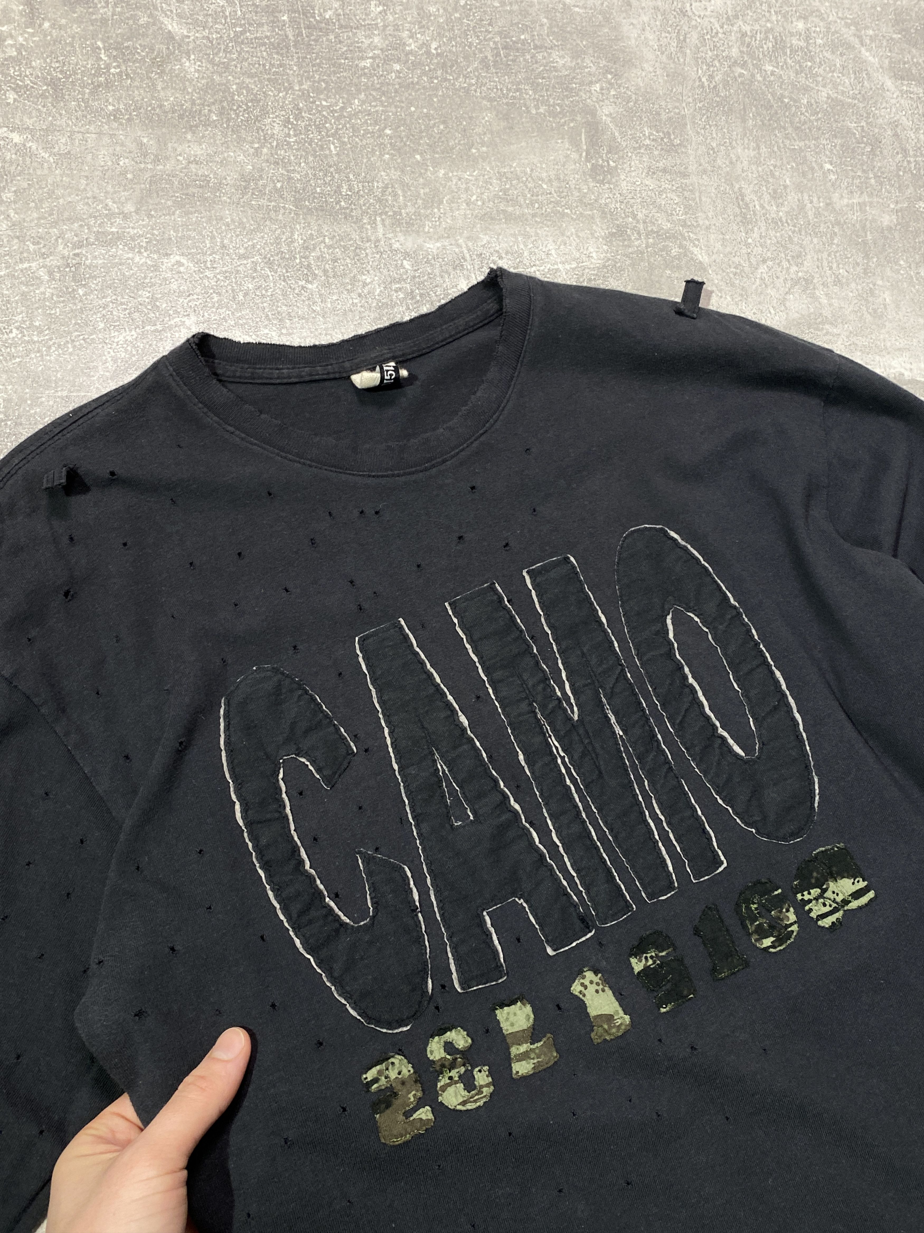 If Six Was Nine Vintage Y2K 237151023 Distressed Military Style Long Sleeve Size US M / EU 48-50 / 2 - 2 Thumbnail