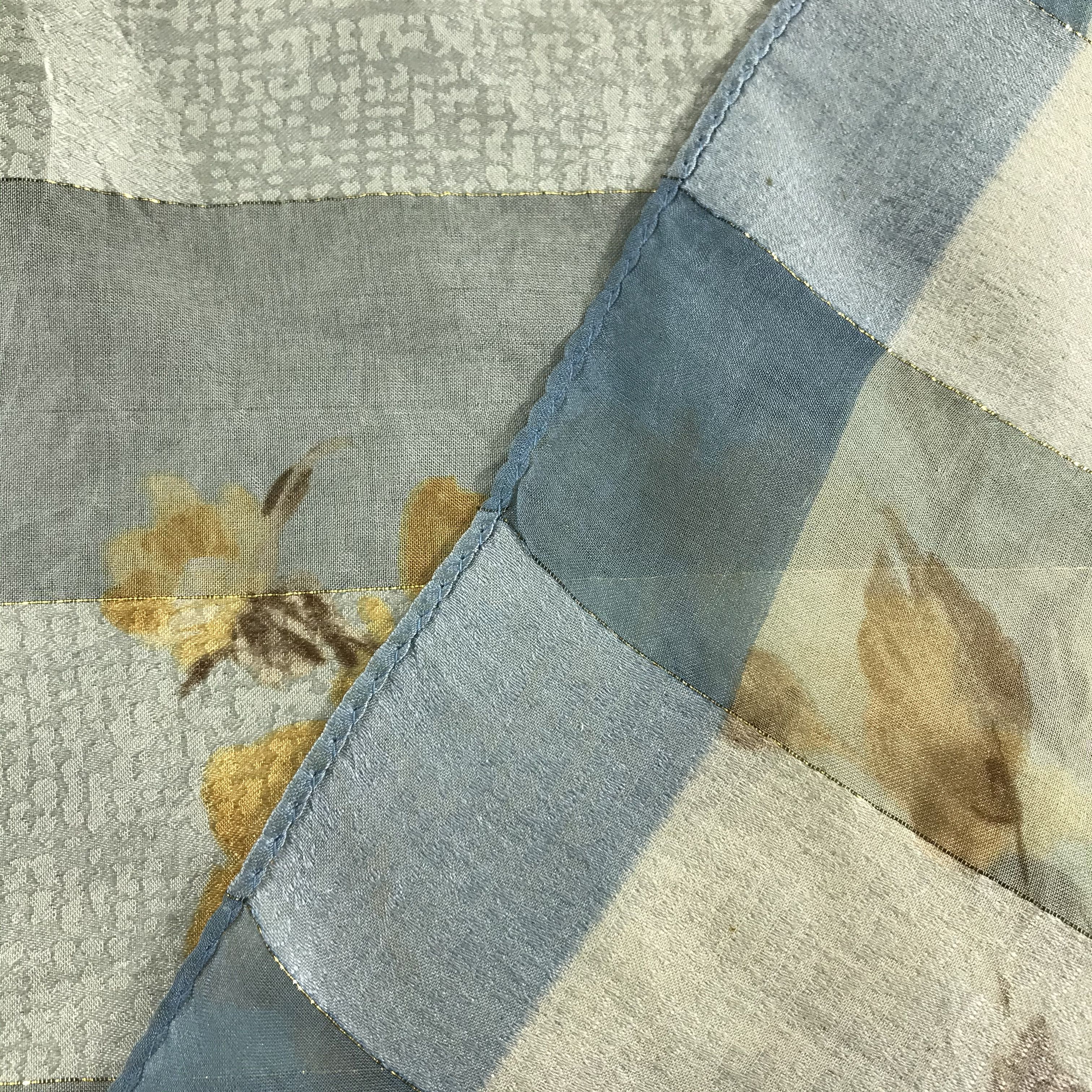 Japanese Brand Vintage Philippe V Floral Silk Scarf M18 Size ONE SIZE - 11 Thumbnail