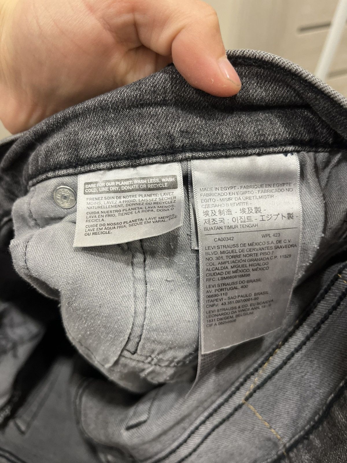 Levi's Vintage 90s Y2K Levi's 519 Gray Denim Jeans Made In USA Size US 34 / EU 50 - 6 Thumbnail