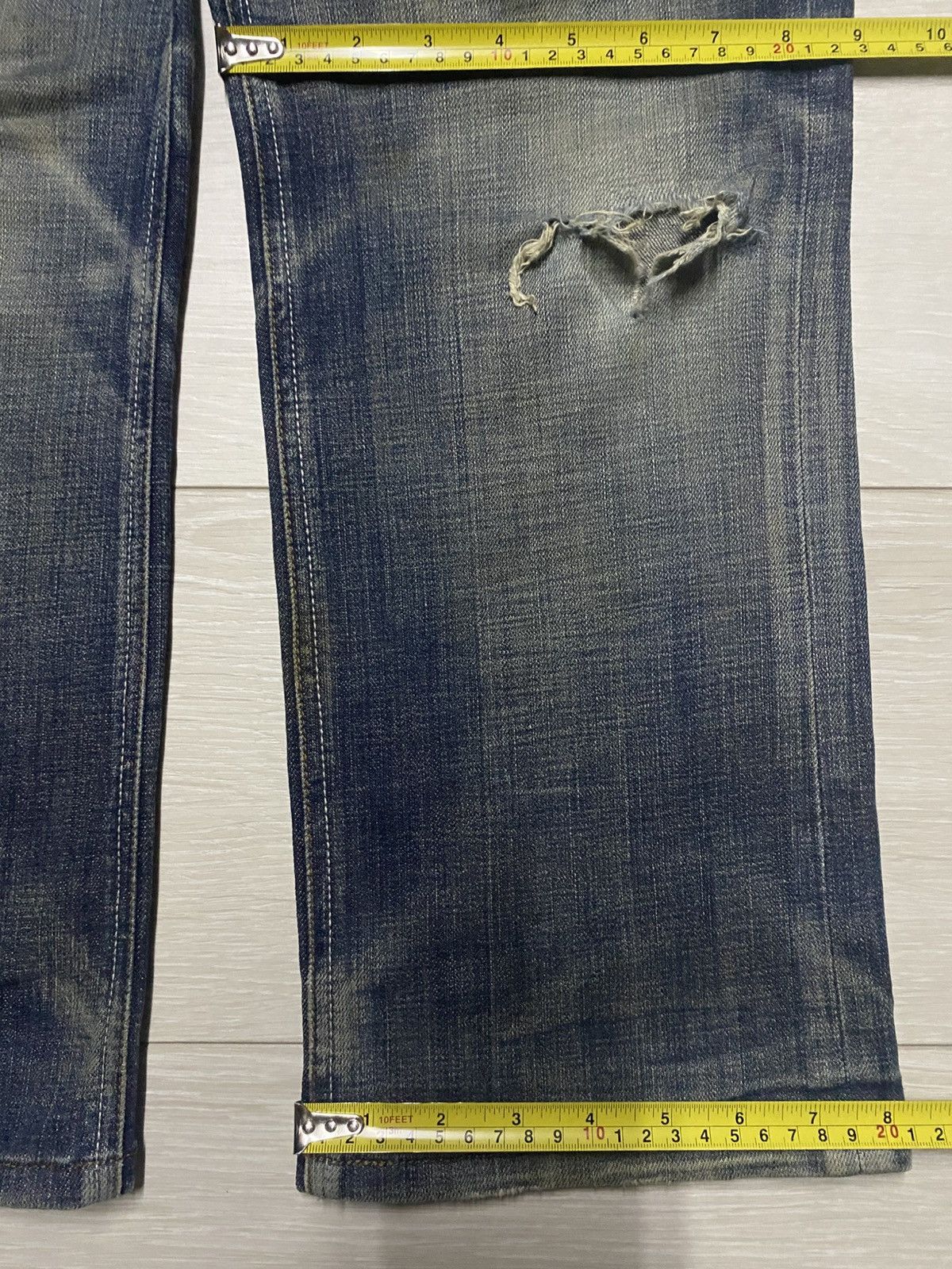 Japanese Brand Vintage Japanese Brand Male.co Mud wash Distressed Jeans Size US 32 / EU 48 - 11 Thumbnail