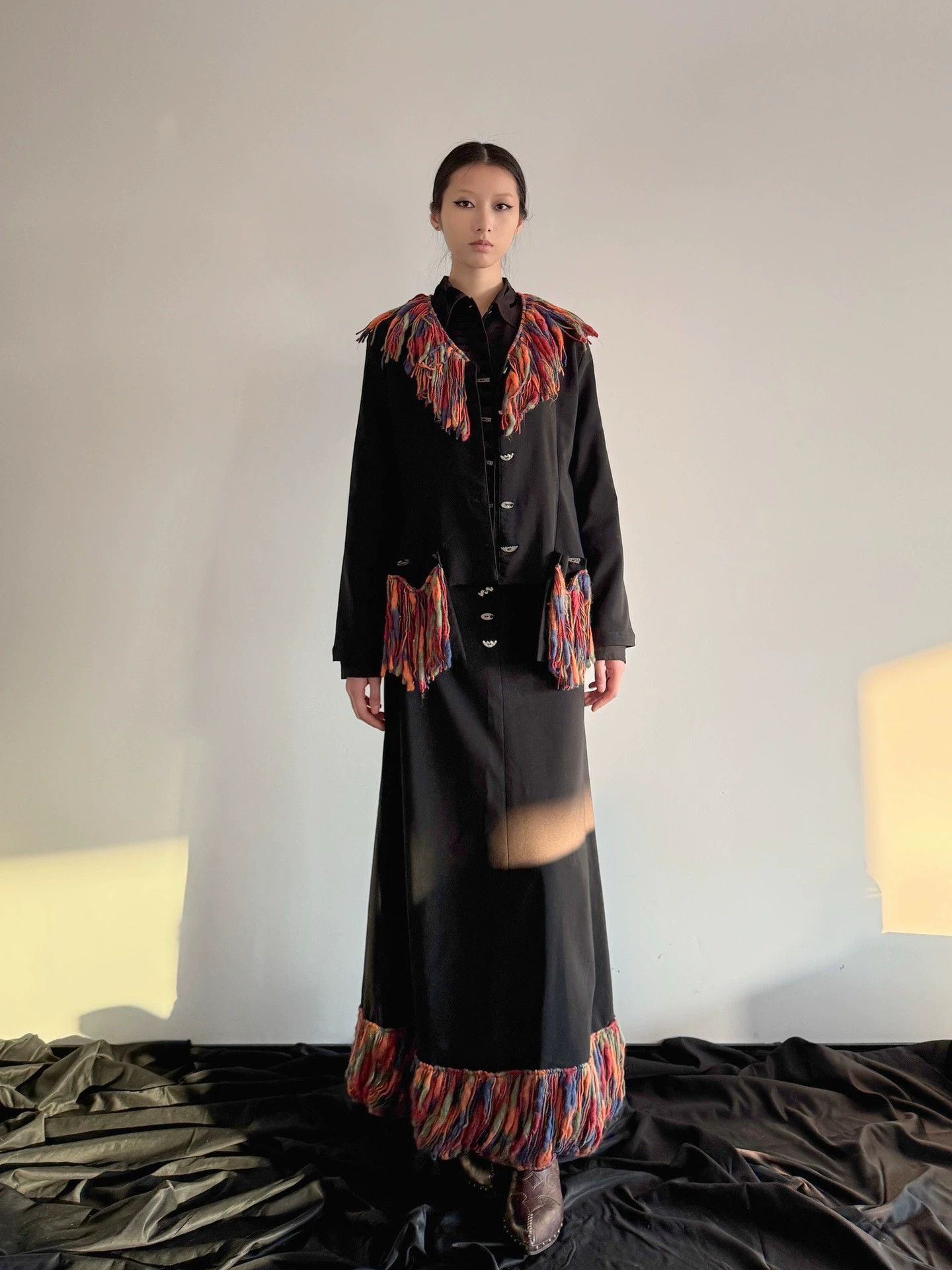 Other French Brand Ethnic Tassel Short Jacket S Size S / US 4 / IT 40 - 1 Thumbnail