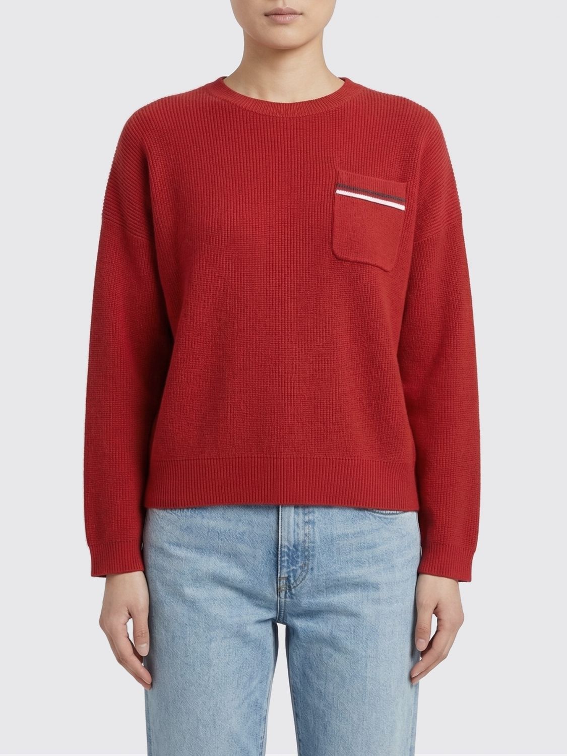 Brunello Cucinelli Brunello Cucinelli Sweater Woman Red Size XS / US 0-2 / IT 36-38 - 1 Thumbnail