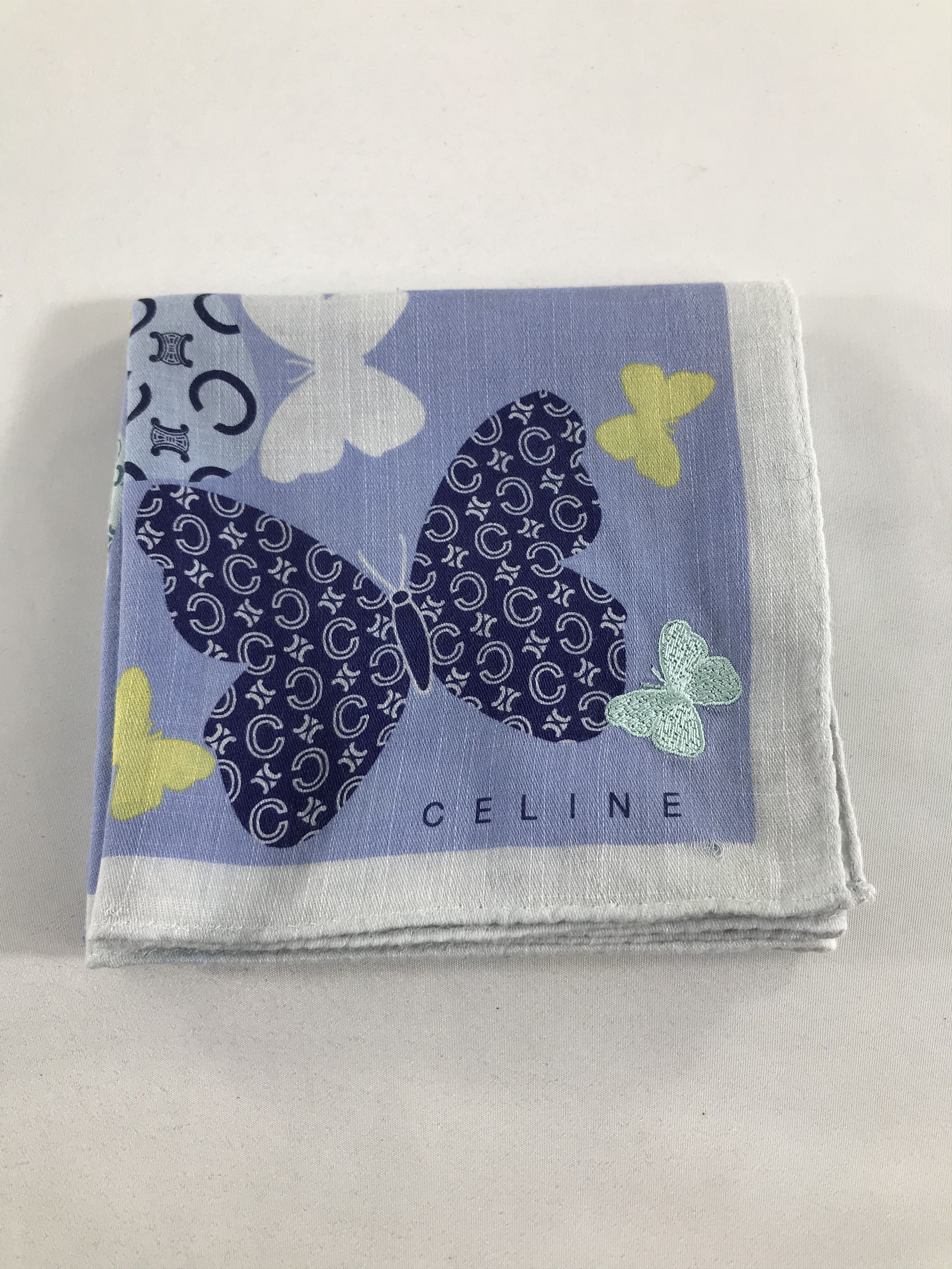 Celine Celine Butterflies Handkerchief Neckerchief Bandana H10 Size ONE SIZE - 6 Thumbnail