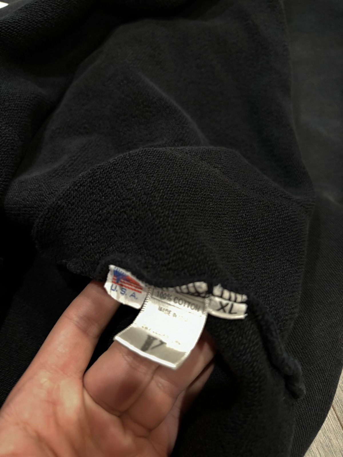 Vlone Vlone black yellow logo Hoodie XL X-LARGE Size US XL / EU 56 / 4 - 3 Thumbnail
