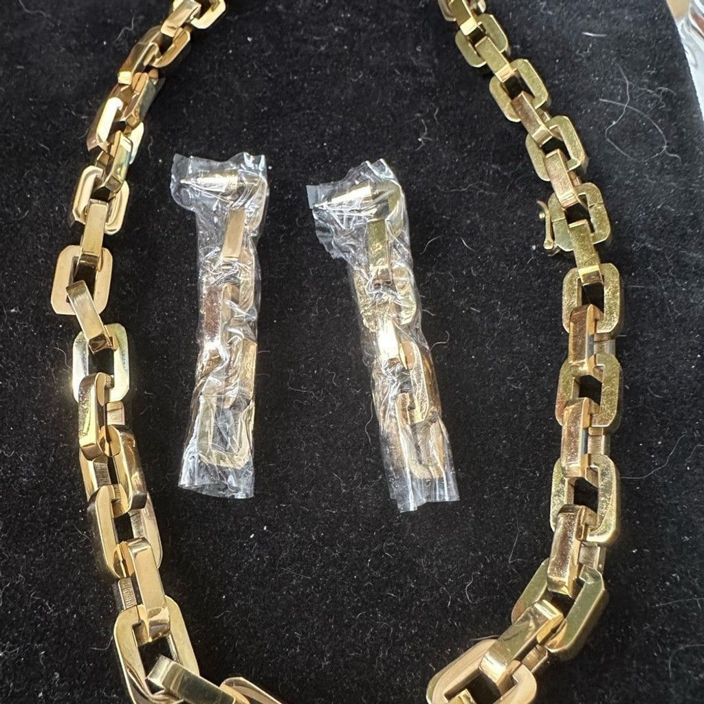 Eddie Borgo Eddie Borgo Supra Link Necklace and Earrings Set Size ONE SIZE - 5 Thumbnail