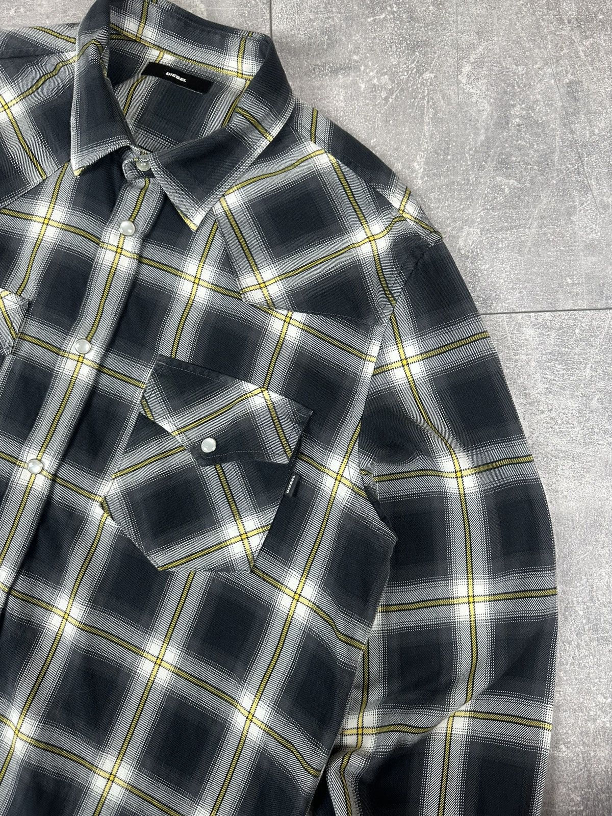 Diesel Diesel Mens Flannel Shirts Button Up Size US L / EU 52-54 / 3 - 2 Thumbnail