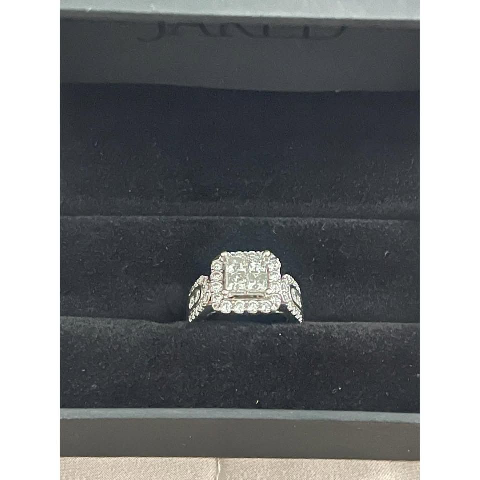 Other Genuine Diamond Engagement Ring (2CT | 14K White Gold) 💍 Size ONE SIZE - 5 Thumbnail