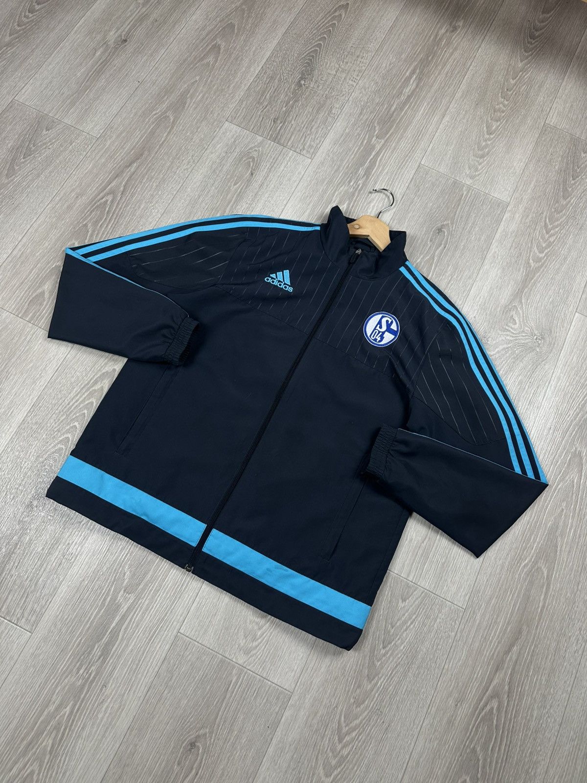 Adidas × UEFA Adidas FC Schalke 04 2015-16 Training Zip Jacket kit top Size US M / EU 48-50 / 2 - 3 Thumbnail