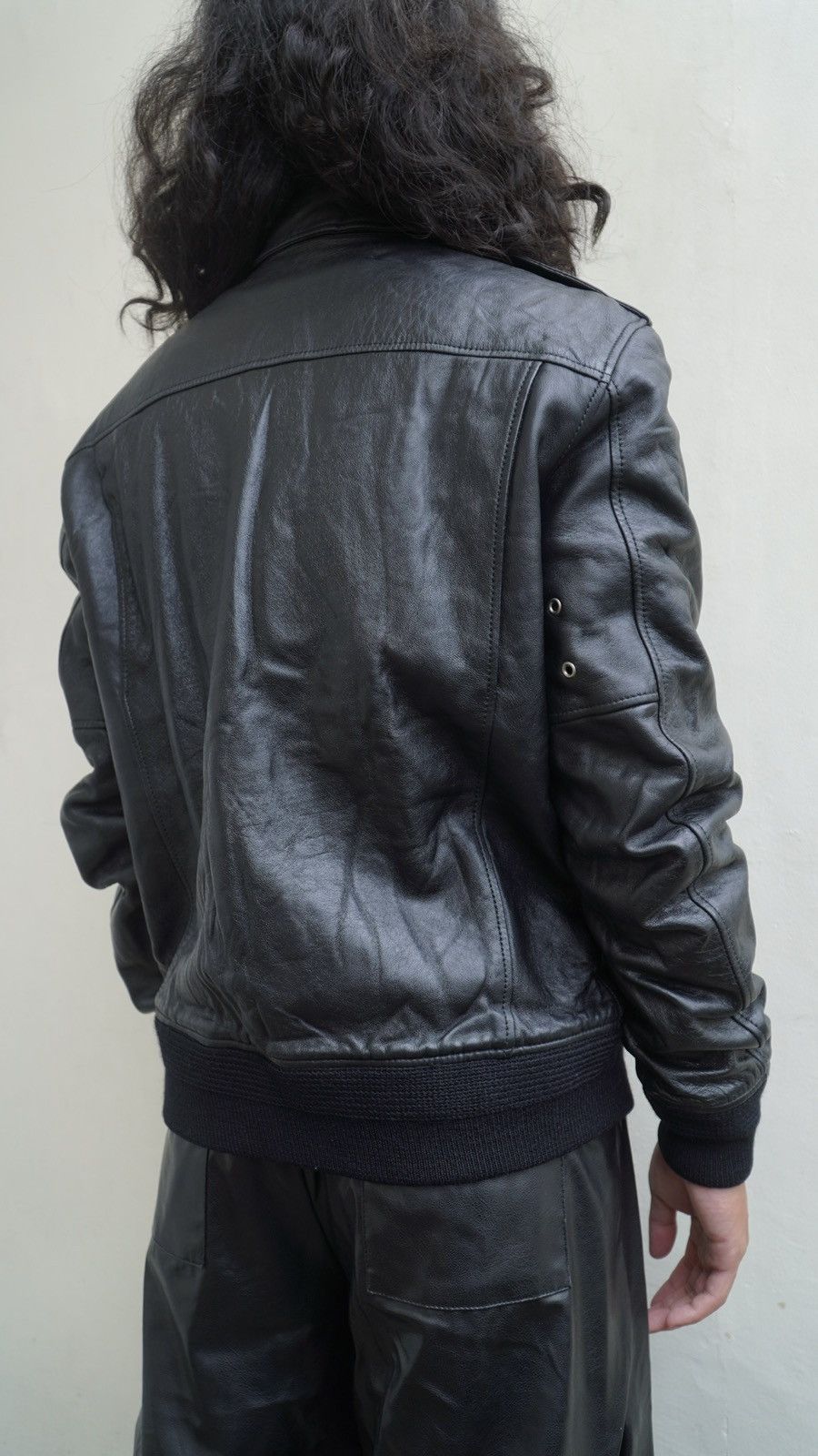 Saint Laurent Paris Saint Laurent - Hedi Slimane F/W15 - Aviator Leather Jacket Size US S / EU 44-46 / 1 - 14 Thumbnail