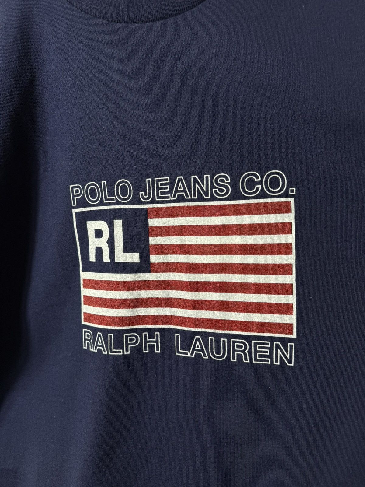 Polo Ralph Lauren Vintage Polo Jeans Co Ralph Lauren T Shirt USA Flag Logo Tee Size US XL / EU 56 / 4 - 6 Thumbnail