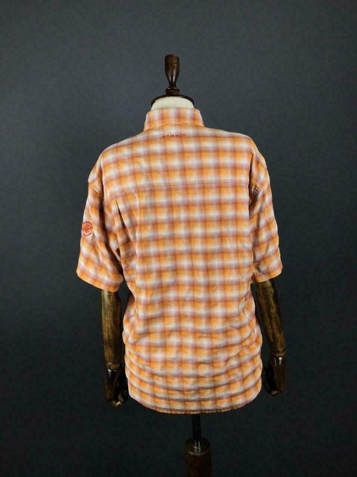 Mammut Mammut Orange Check Short Sleeve Button Up Shirt Size M Size M / US 6-8 / IT 42-44 - 5 Thumbnail