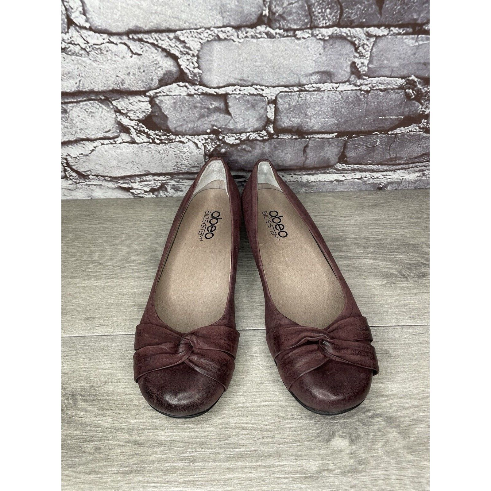 Other Abeo BIO System Terrie Slip On Shoes Sz 8N Purple Knotted Le Size US 8 / IT 38 - 18 Thumbnail
