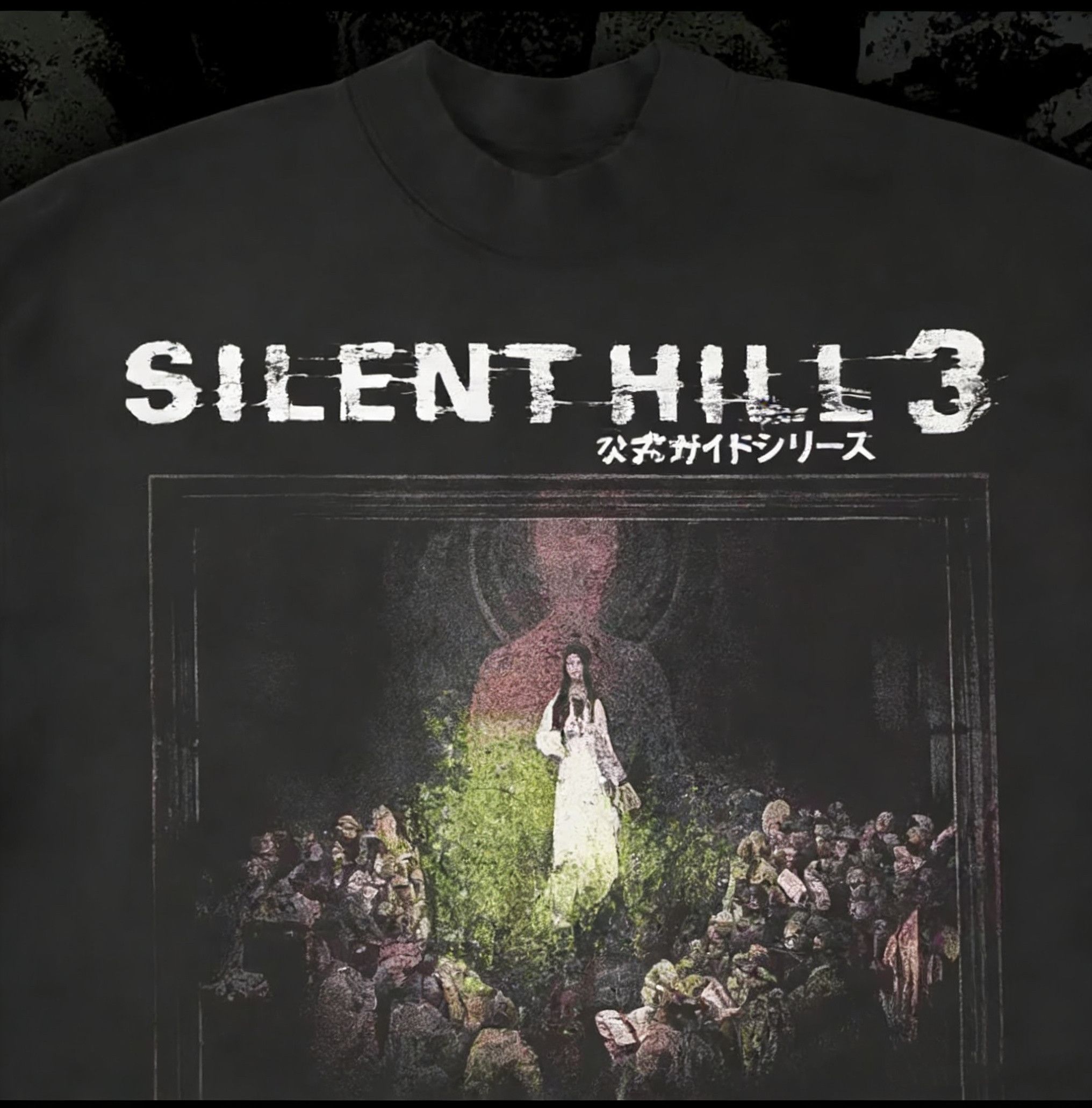 Japanese Brand High Street Silent Hill Game 3 Print Washed Black T-Shirt Size US XL / EU 56 / 4 - 3 Thumbnail