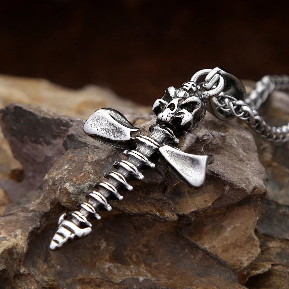 Jewelry Vintage Gothic Skull Necklaces Size ONE SIZE - 1 Thumbnail