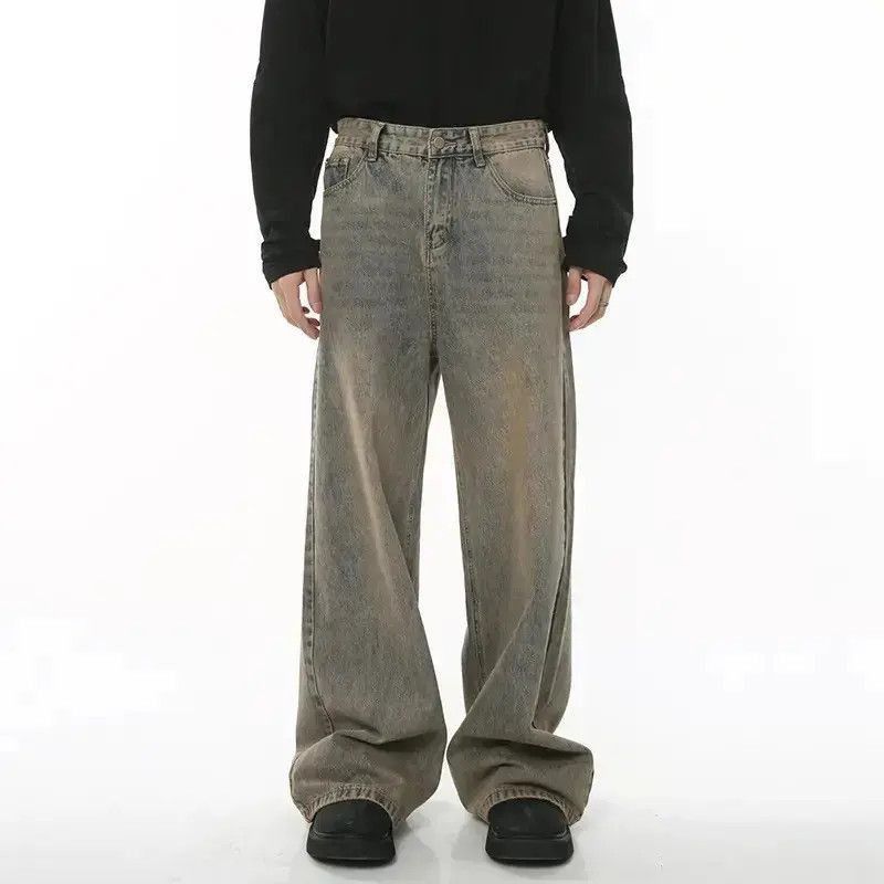Japanese Brand Streetwear Washed Blue Wide Leg Jeans Trousers Y2k Size US 30 / EU 46 - 5 Thumbnail