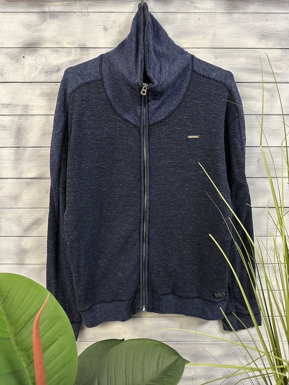 Diesel Rare Vintage Zip Sweatshirt Diesel Japan Avant-Garde Style. Size US XL / EU 56 / 4 - 1 Thumbnail