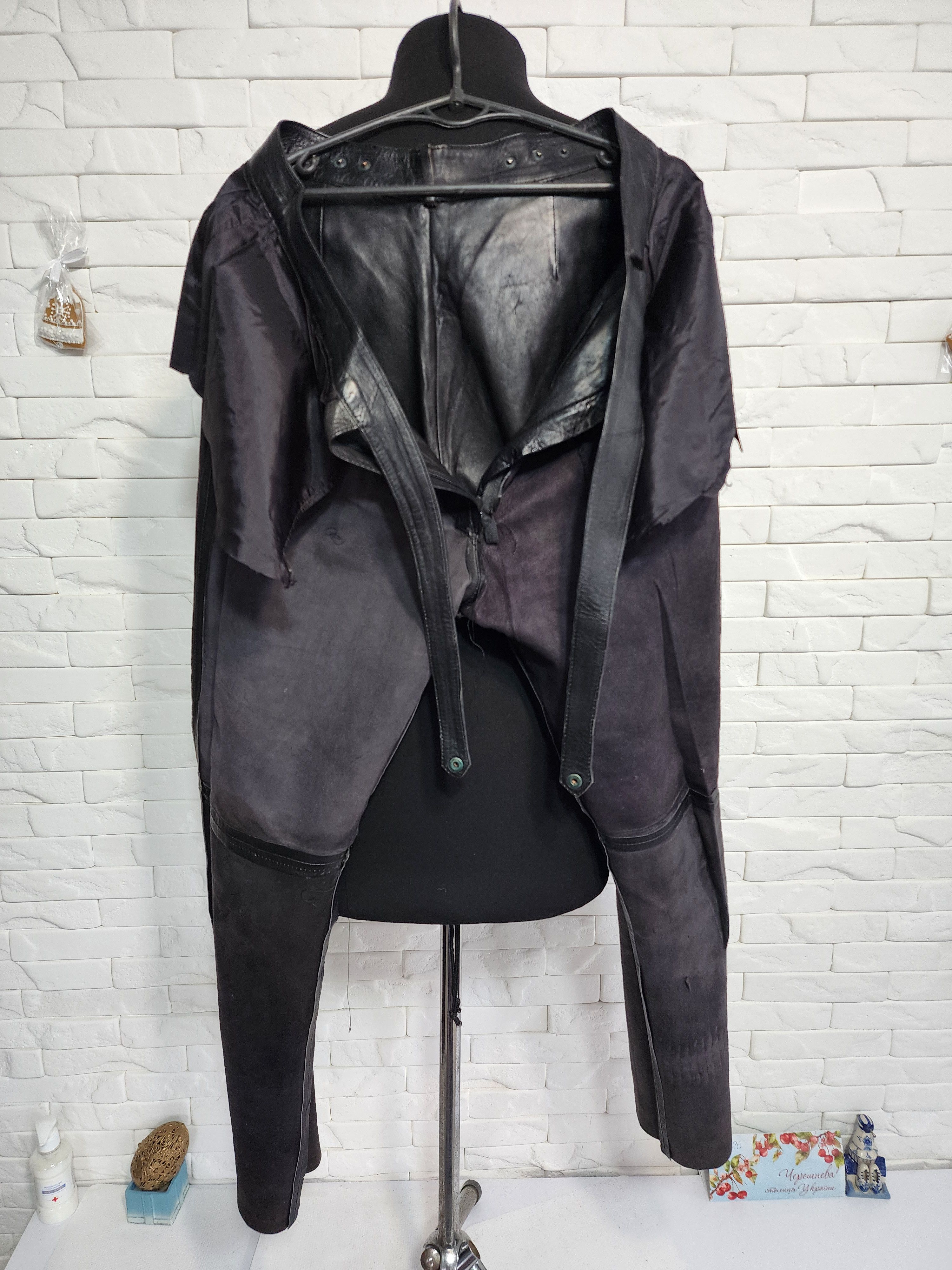 Other Black Leather Pants: Women's Style Genuine Leather Trousers Size 31" - 8 Thumbnail