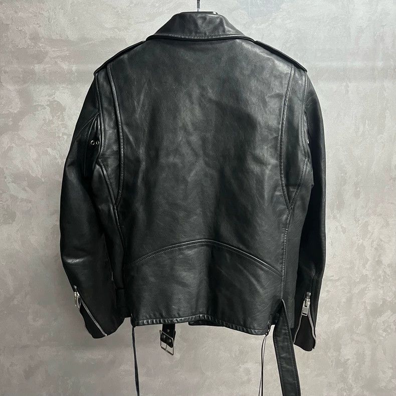 Saint Laurent Paris saint Laurent parisCropped Biker Jacket in Black with Zip Size US M / EU 48-50 / 2 - 2 Thumbnail