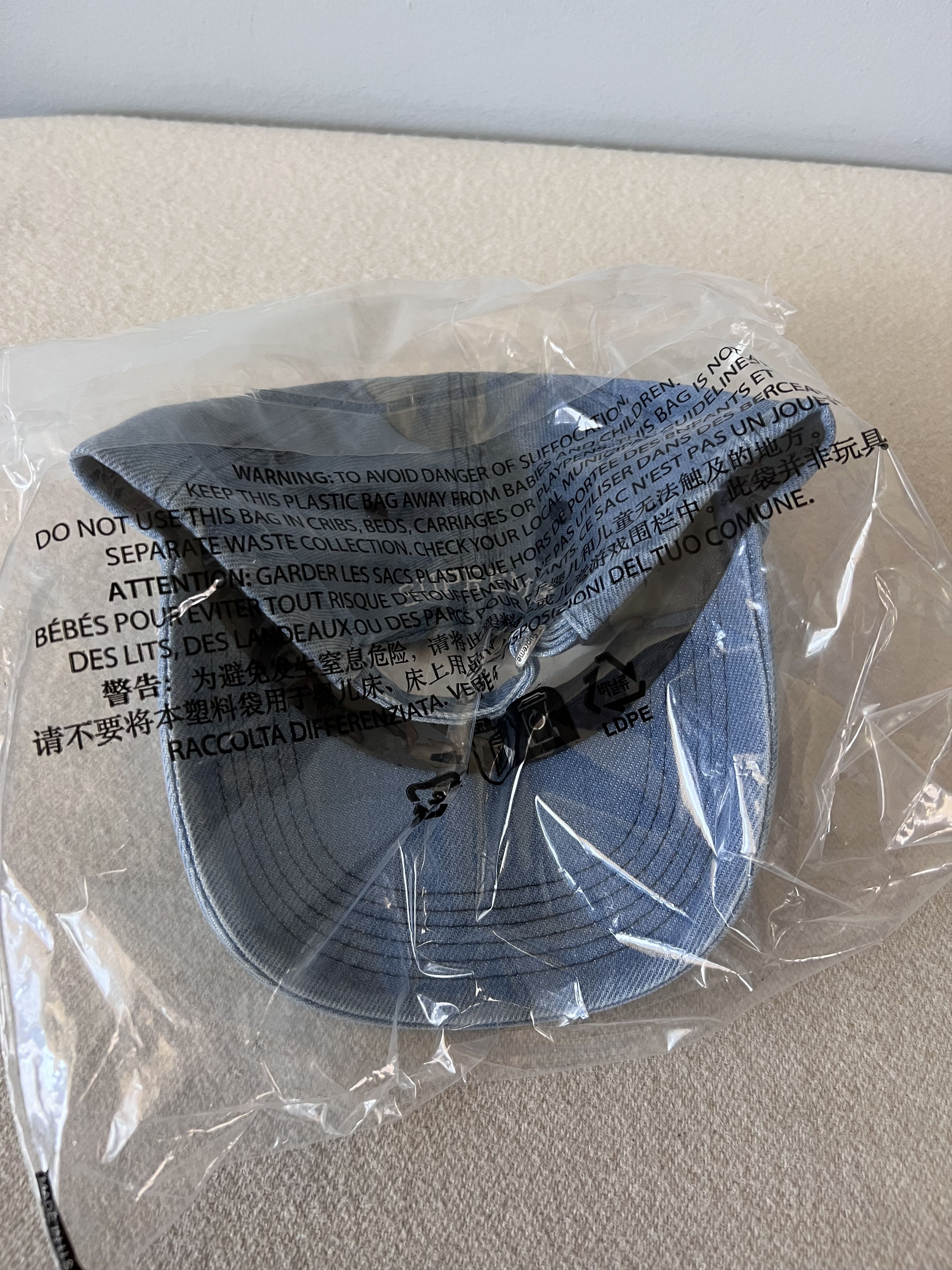 Supreme Supreme License Plate 6-Panel Hat in Blue Denim Size ONE SIZE - 3 Thumbnail