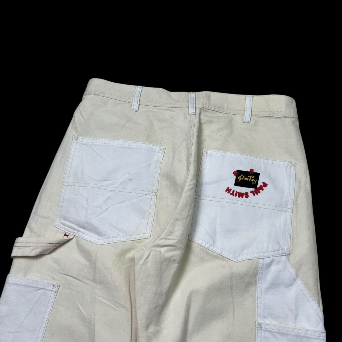 Stan Ray Stan Ray x Paul Smith Painter Pants - Cream/White Colorblock Size US 32 / EU 48 - 9 Thumbnail