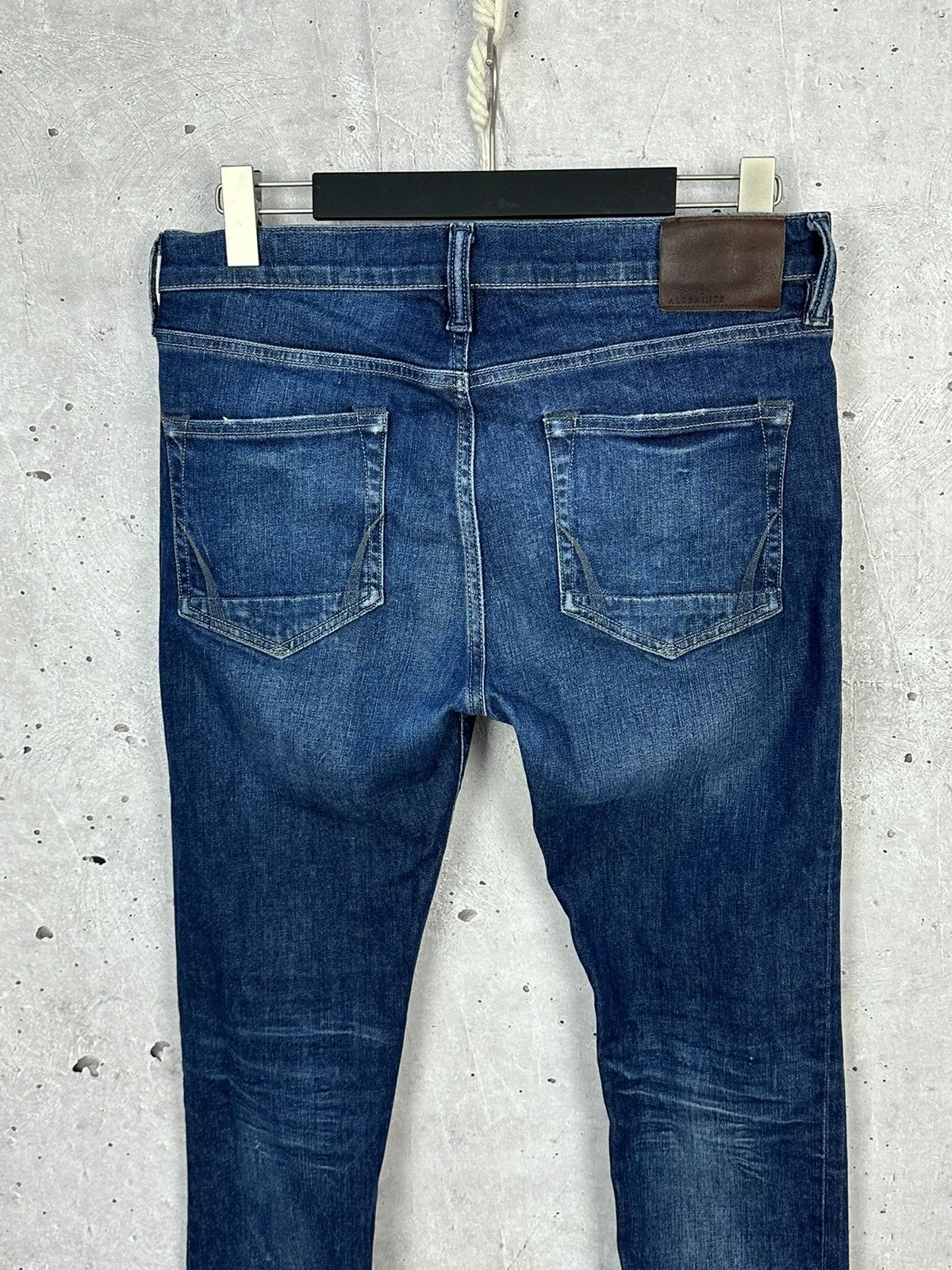 Allsaints AllSaints Stamp Cigarette Washed Blue Cotton Denim Pants Size US 33 - 8 Thumbnail