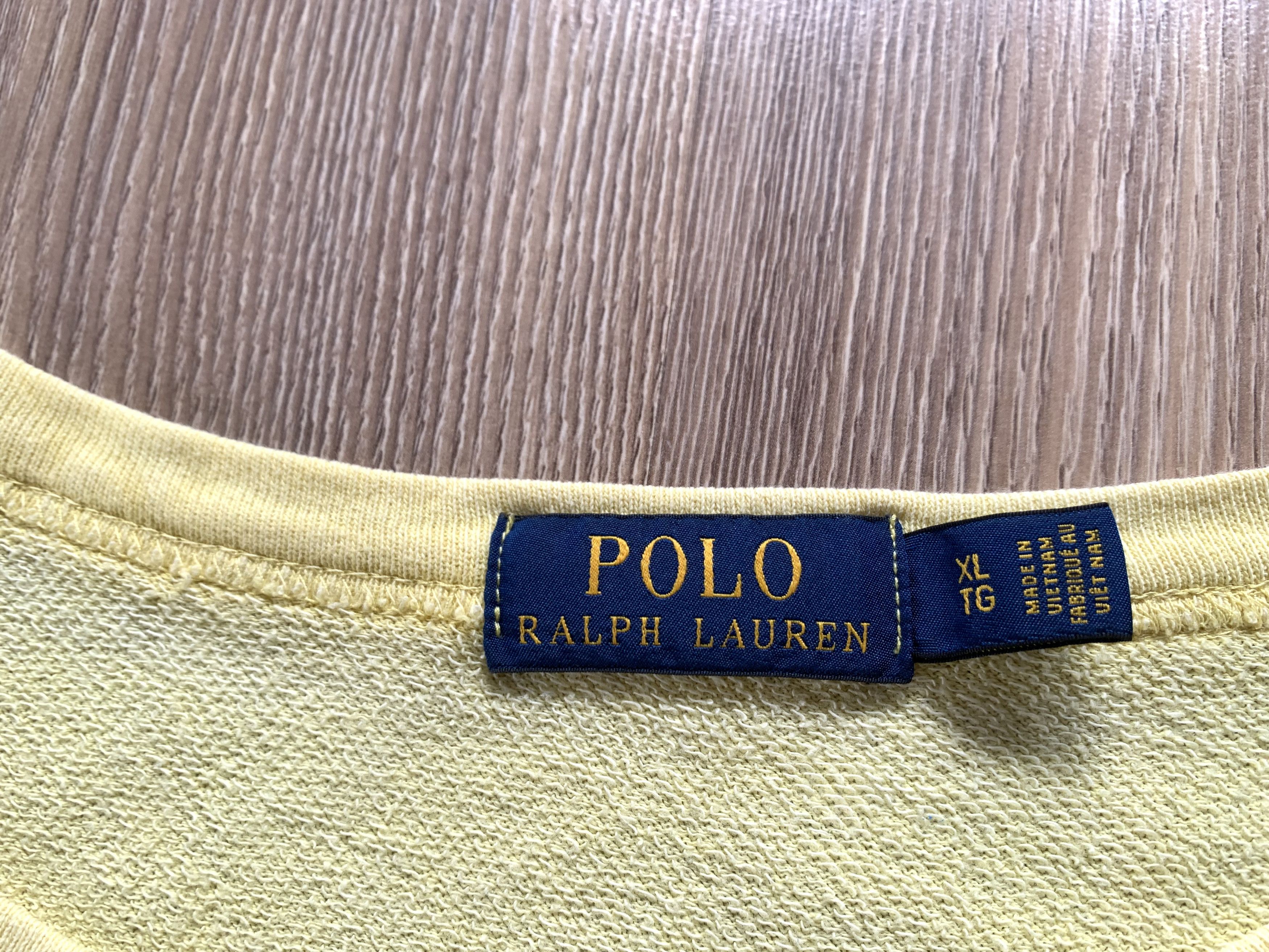 Polo Ralph Lauren Polo Ralph Lauren Yellow Cotton Sweatshirt Size US XL / EU 56 / 4 - 6 Thumbnail