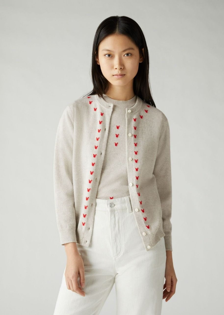 Loro Piana o1srvl11e0524 Cardigan in Silver Size M / US 6-8 / IT 42-44 - 2 Thumbnail