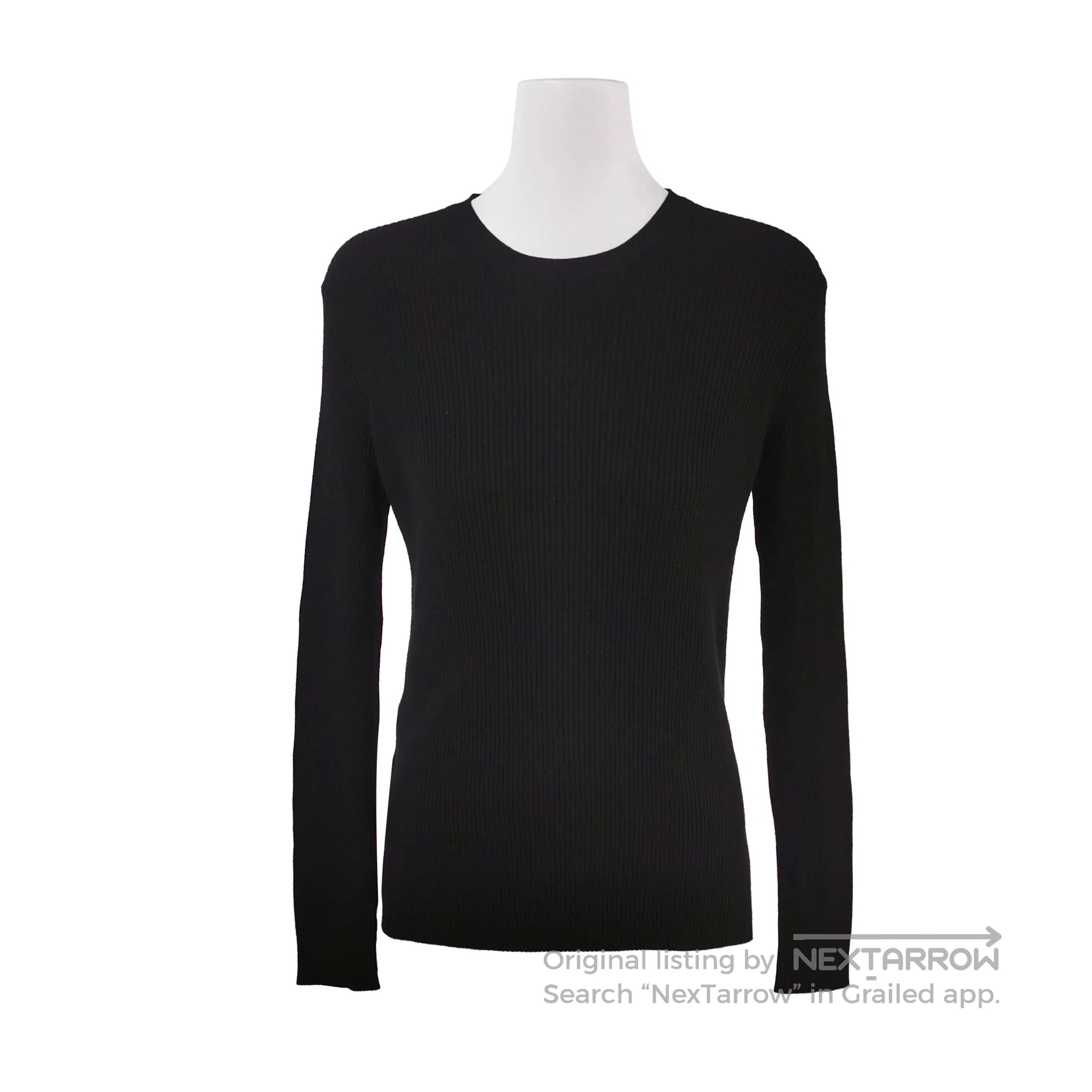 Prada Prada Solid Black Long Sleeve Knitwear Sweater . Size S / US 4 / IT 40 - 1 Thumbnail