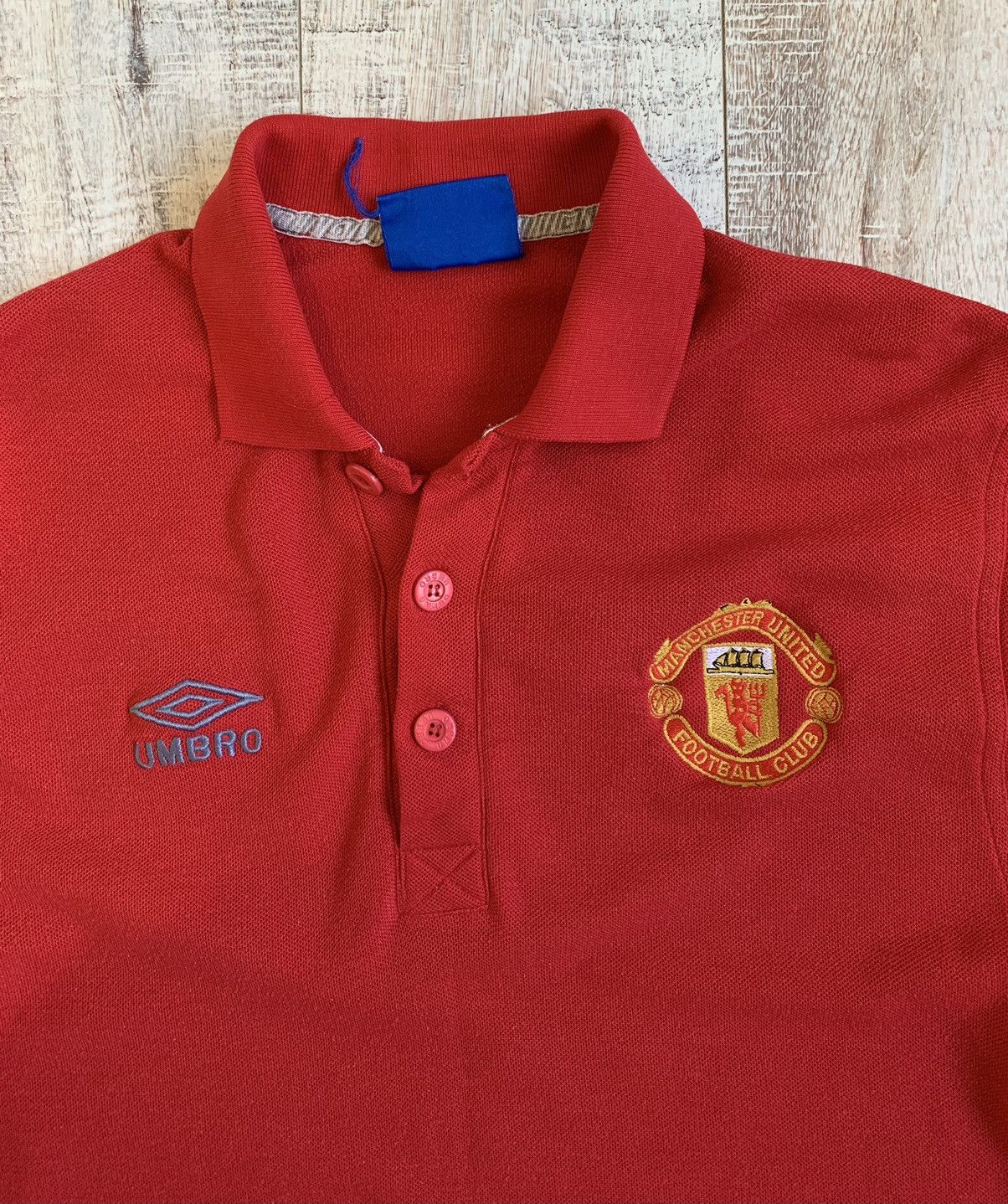 Umbro × Vintage Vintage Umbro Manchester United Polo Size US S / EU 44-46 / 1 - 2 Thumbnail