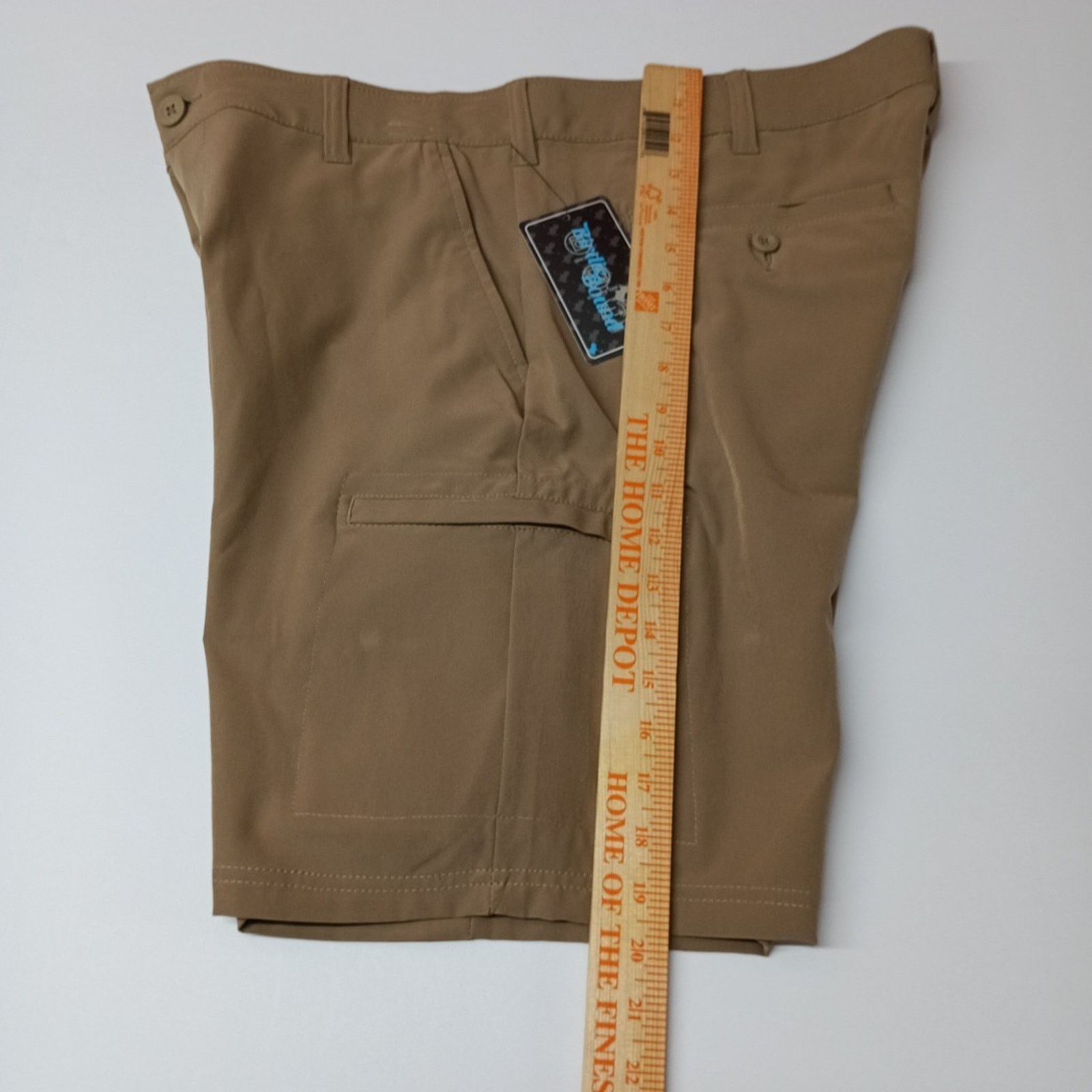 Other Birdie Bound Cargo Shorts Mens 36x9 Khaki Stretch Flex Waist Size US 36 / EU 52 - 7 Thumbnail