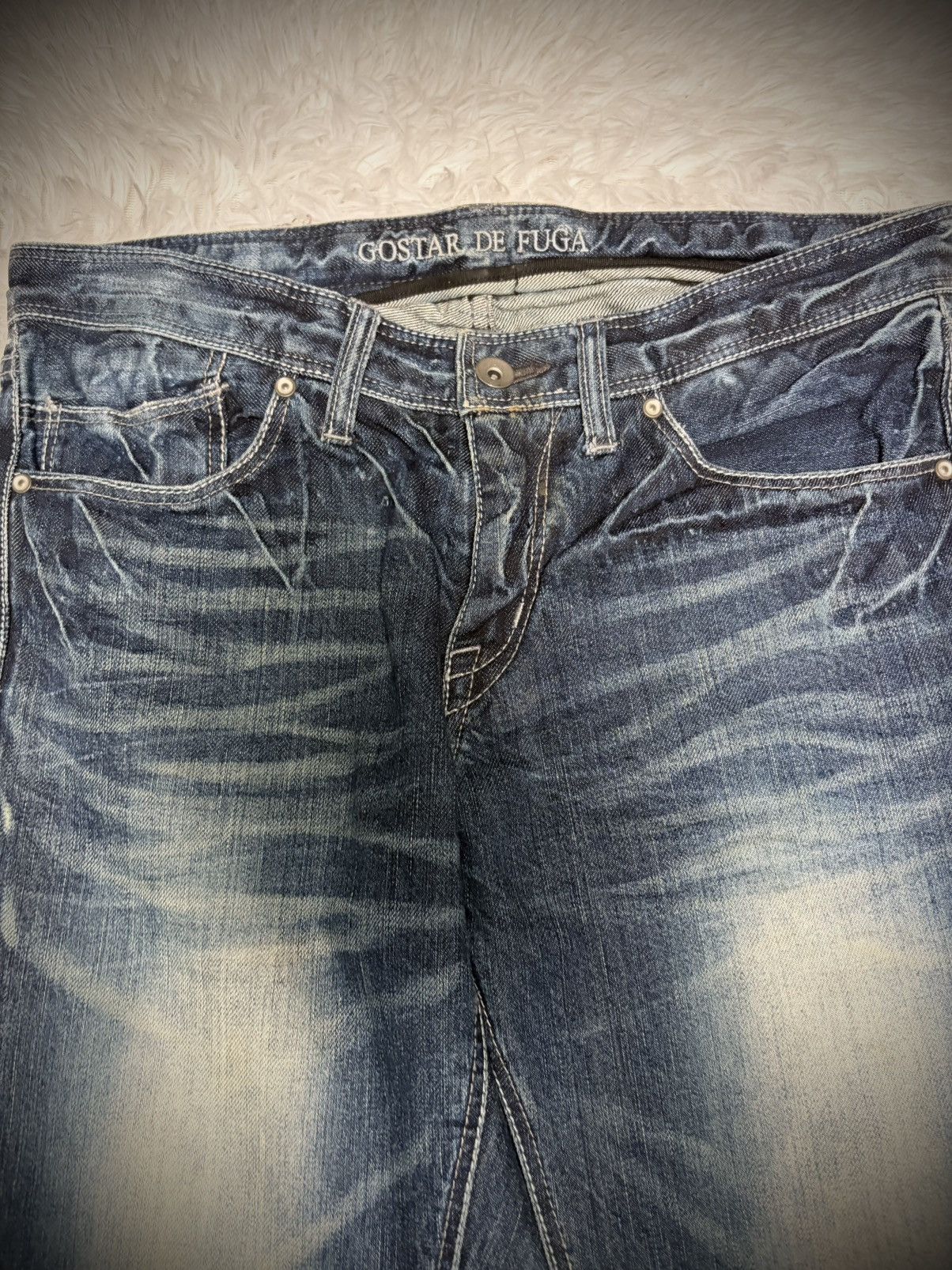 Japanese Brand Gostar De Fuga Flared whisker jeans Size US 32 / EU 48 - 4 Thumbnail