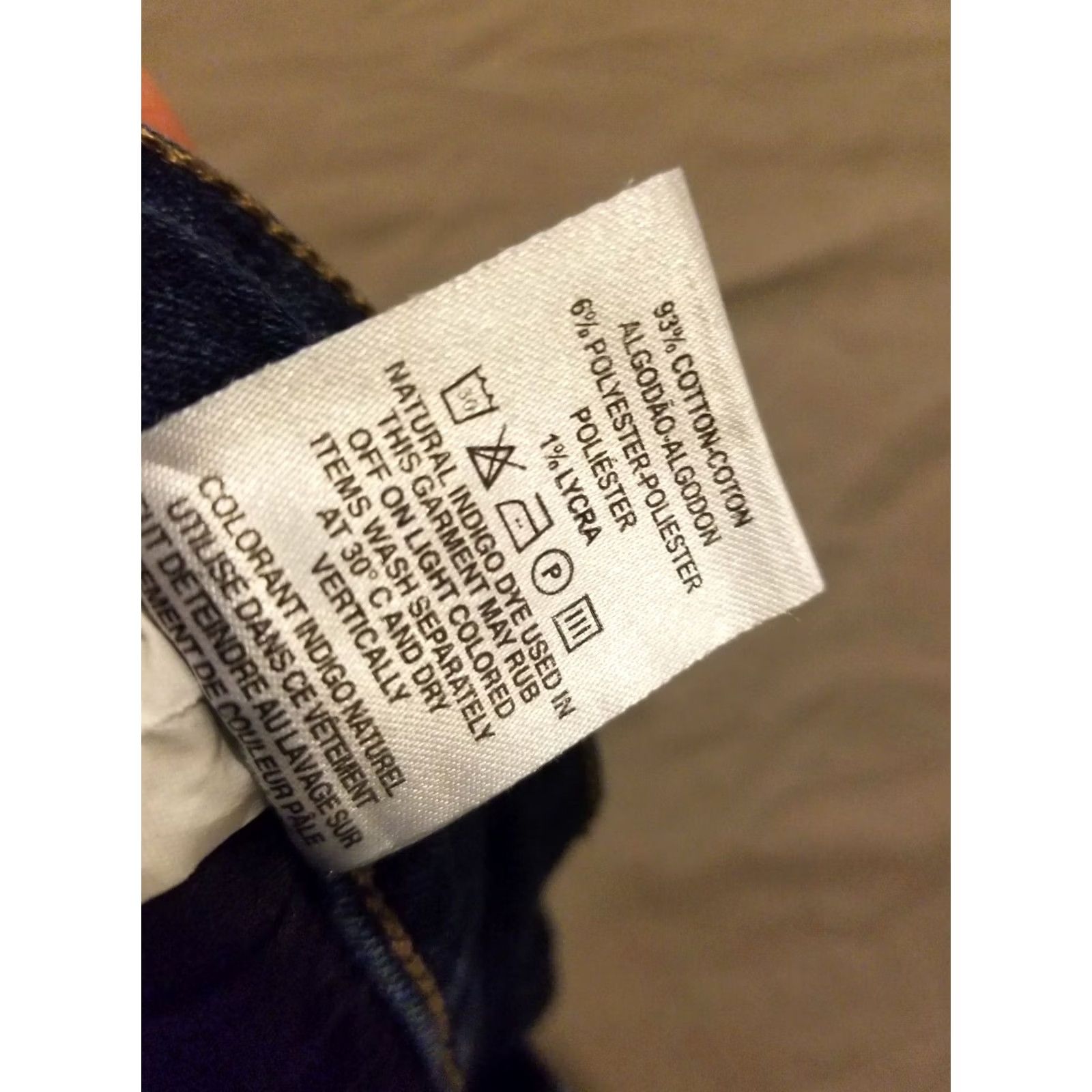 Denime Warp + Weft Jeans Womens Skinny Denim Stretch Blue 20x29 38x29 Size 20 Regular Size 42" / US 20 - 7 Thumbnail